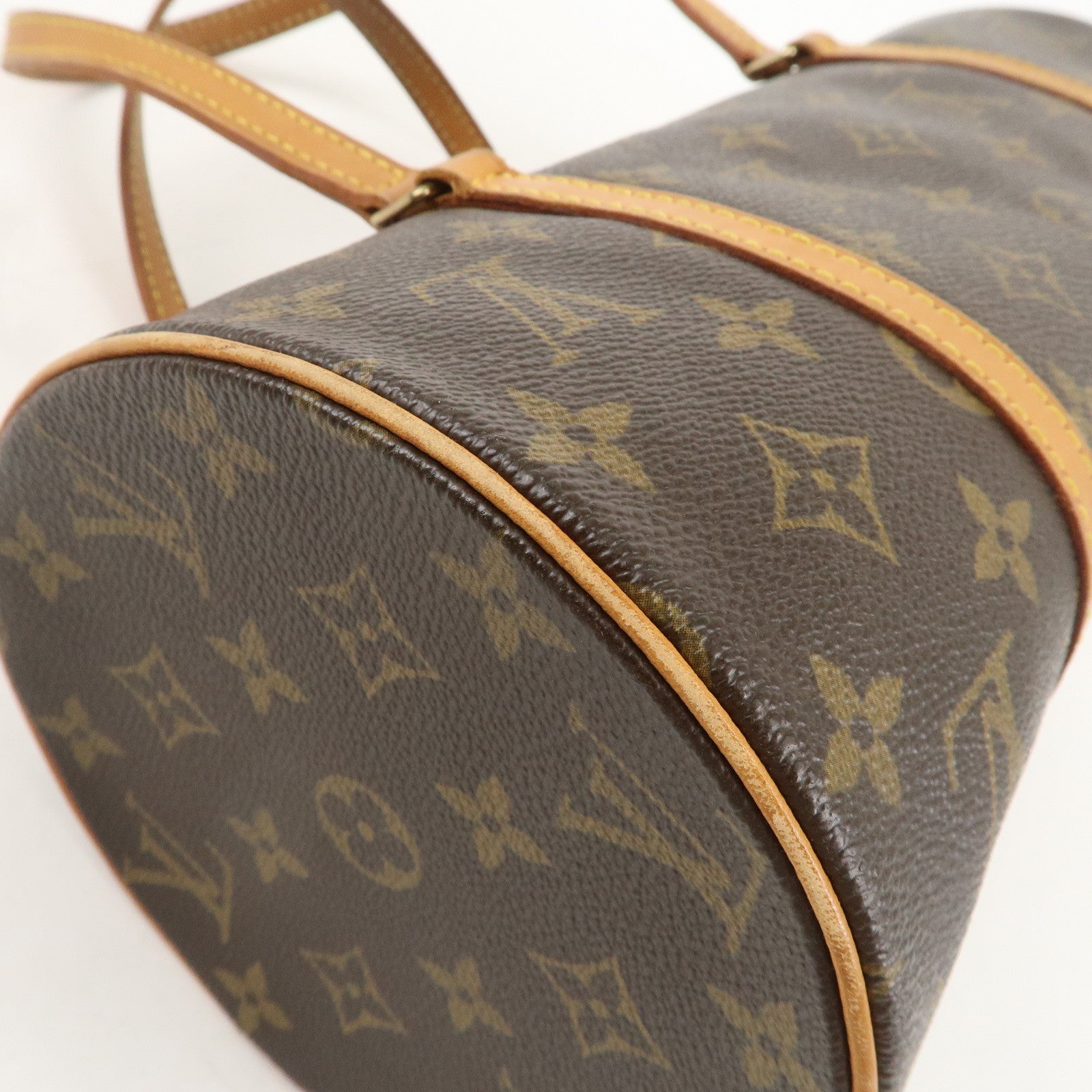 Louis Vuitton Monogram Papillon 30 Hand Bag Brown M51385