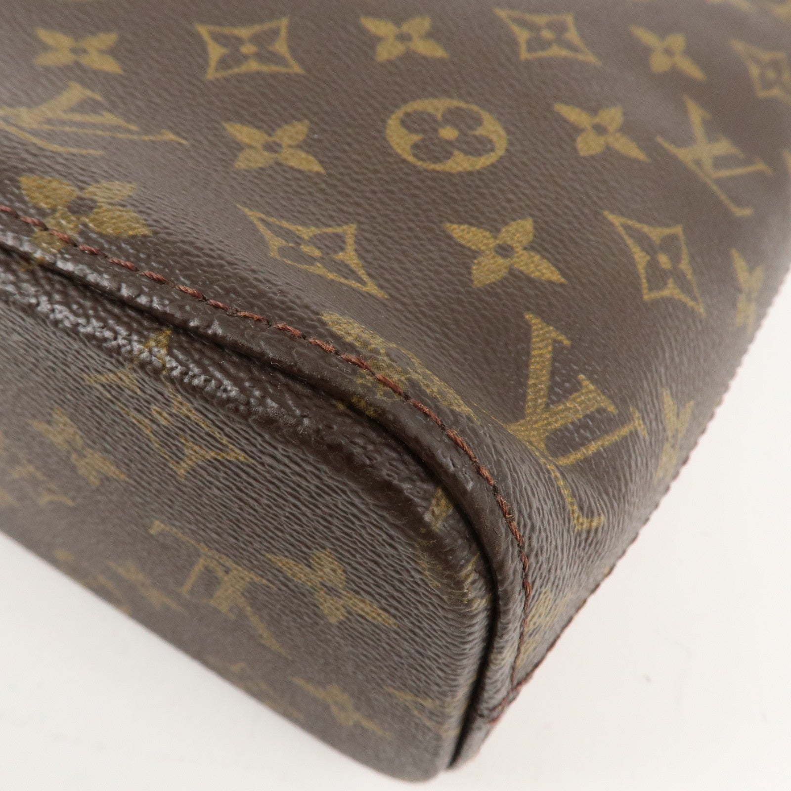 Louis Vuitton Monogram Luco Tote Bag Hand Bag Brown M51155 Used