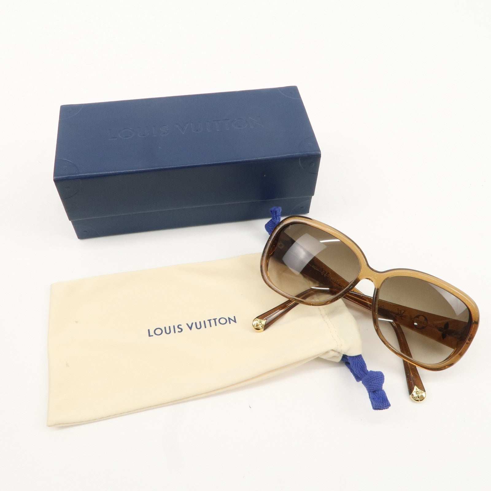 Louis Vuitton Obsession GM sunglasses 59 □ 15 140 Brown Z0460E Used