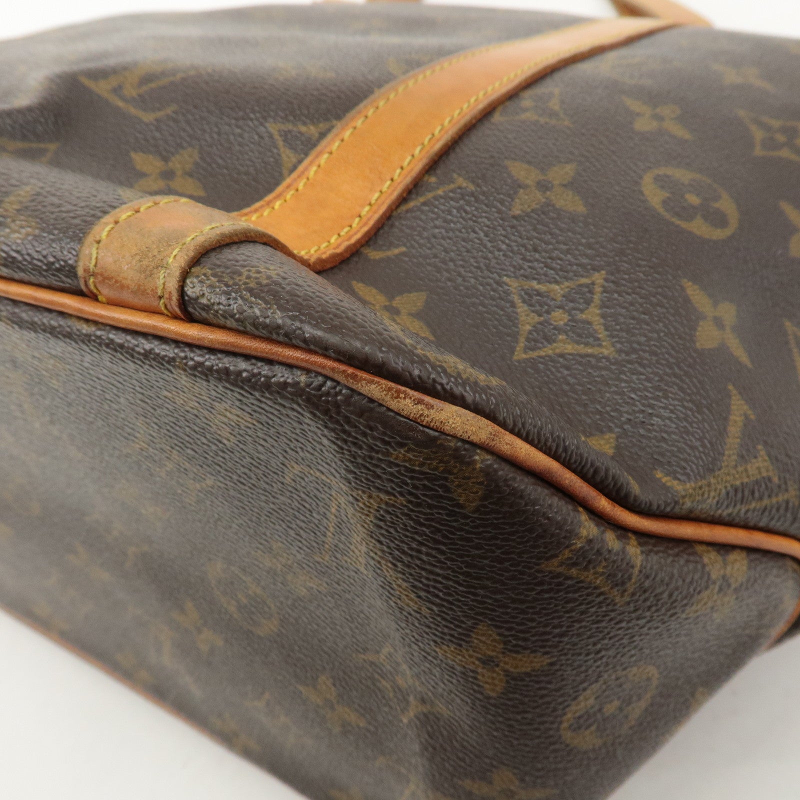 Louis Vuitton Monogram Sac Shopping Shoulder Bag Brown M51108