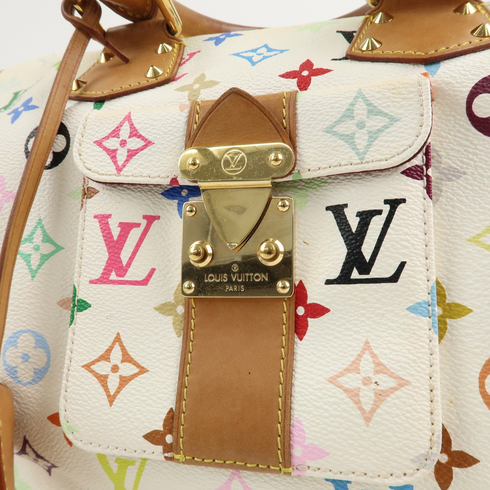 Louis Vuitton Monogram Multicolor Speedy 30 Hand Bag M92643 Used