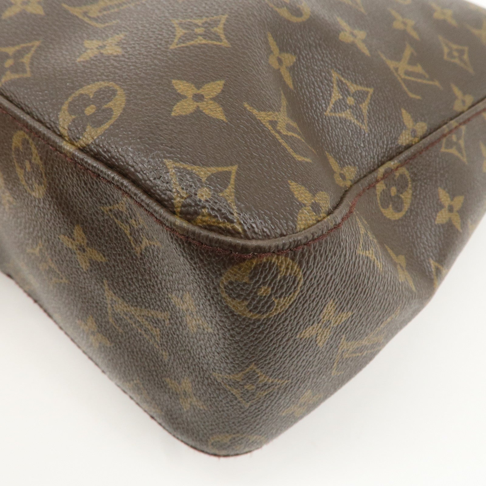 Louis Vuitton Monogram Looping GM Shoulder Bag Brown M51145 Used