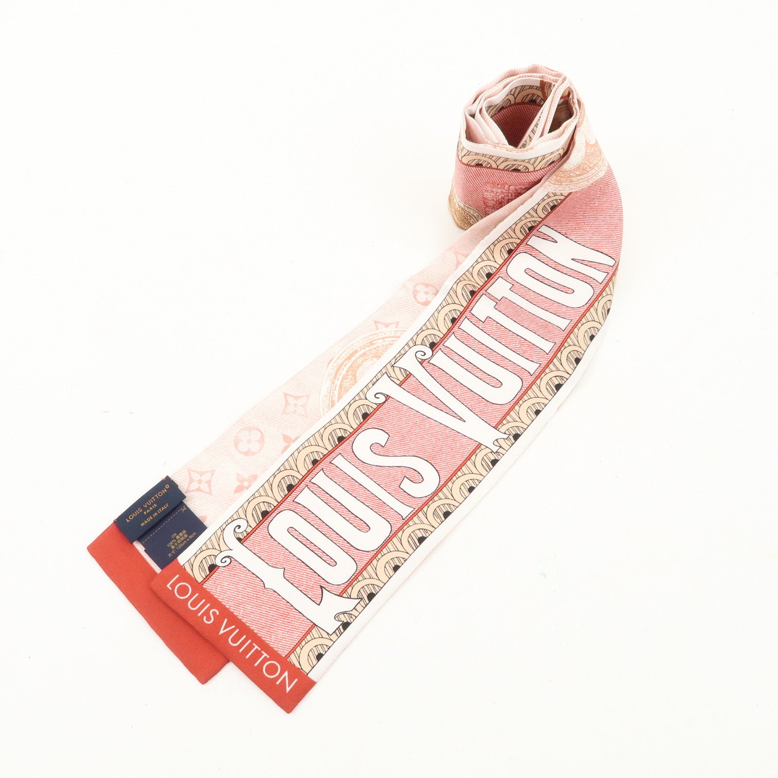 Louis Vuitton Bandeau Malle Merveilleuse Scarf Rose M77184