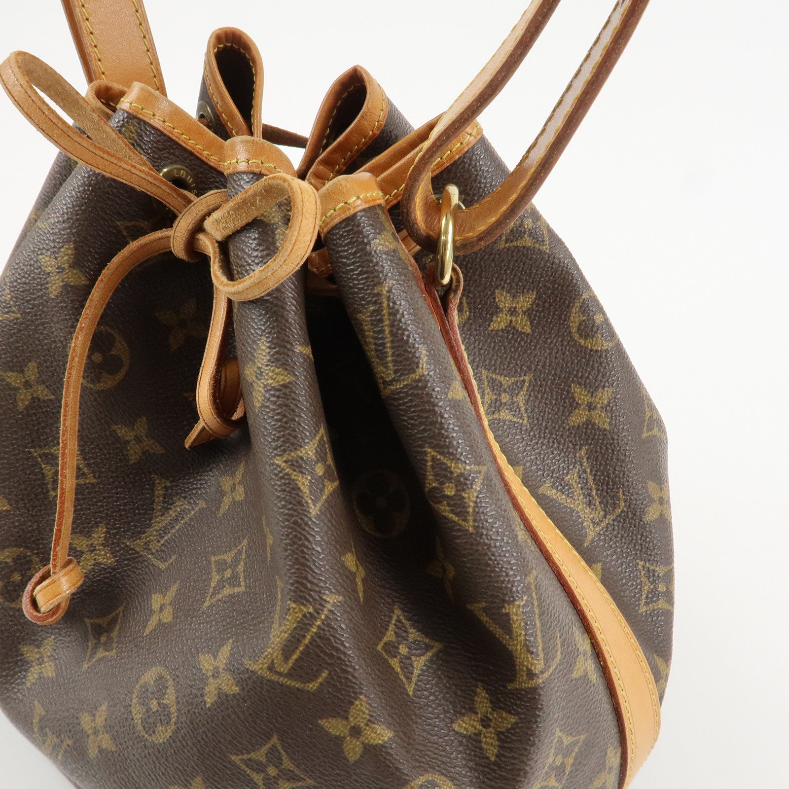 Louis Vuitton Monogram Petit Noe Shoulder Bag Brown M42226 Used