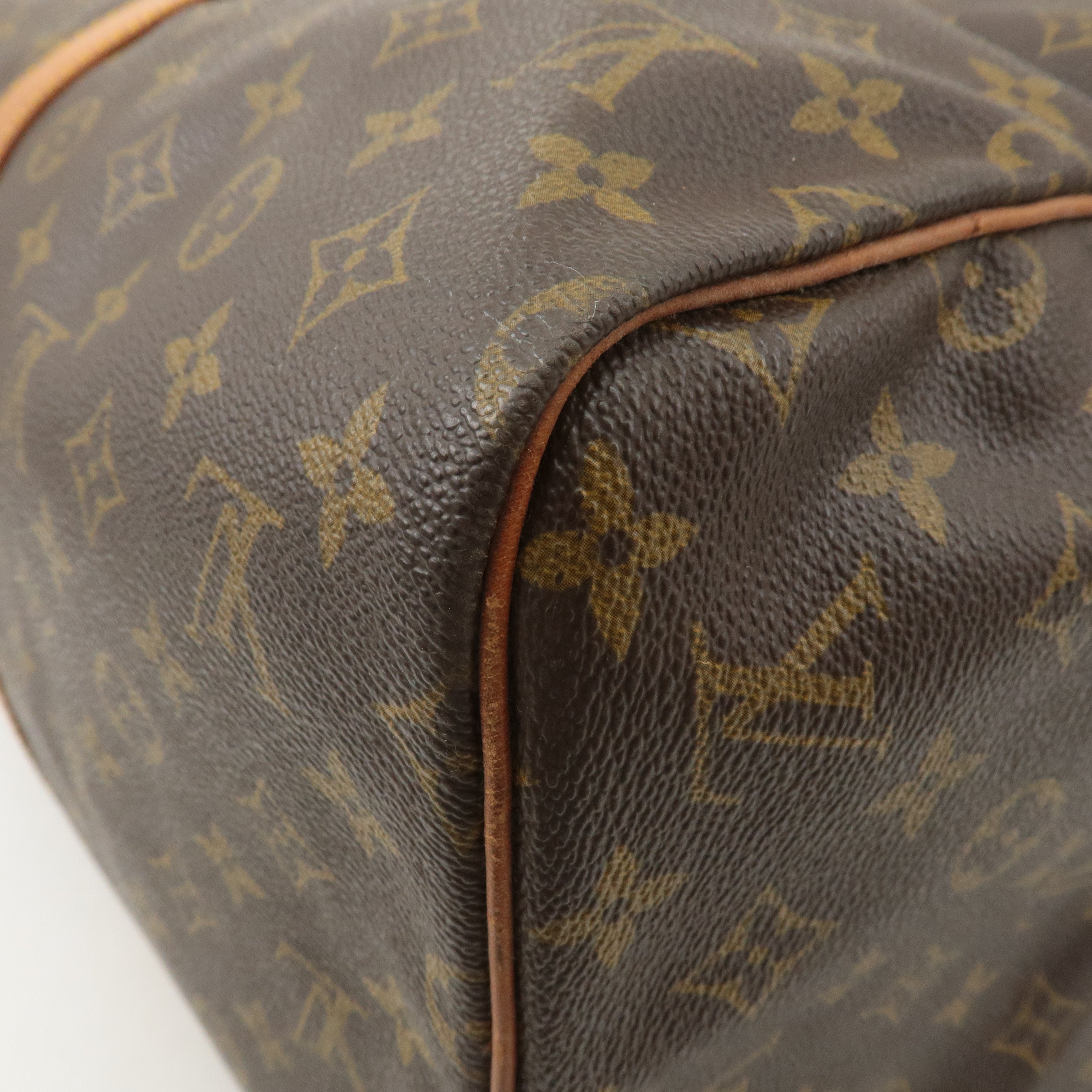 Louis Vuitton Monogram Sac Souple 55 Boston Bag Brown M41622