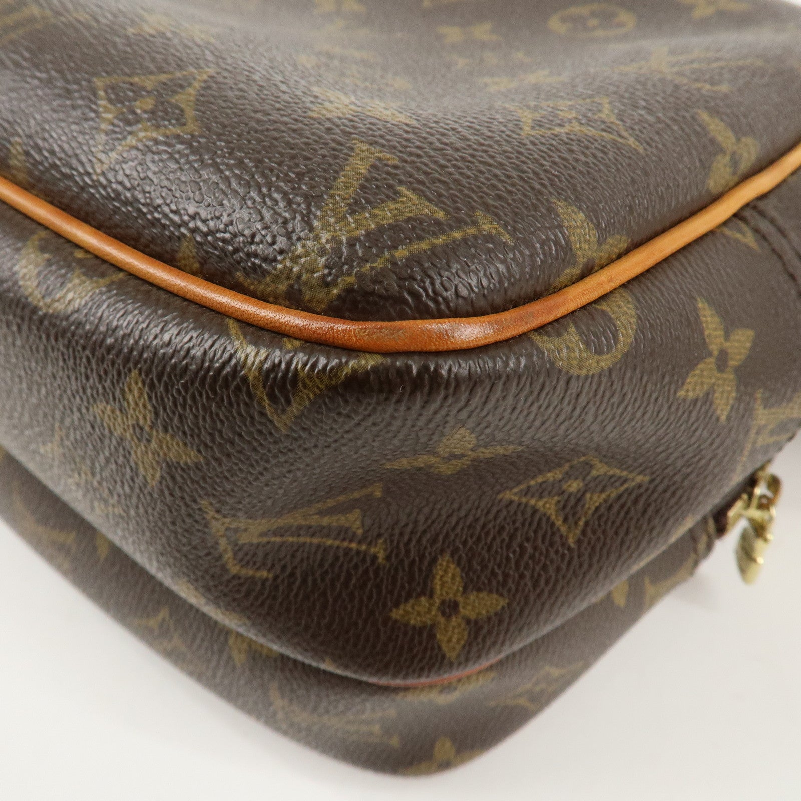 Louis Vuitton Monogram Reporter PM Shoulder Bag Brown M45254 Used