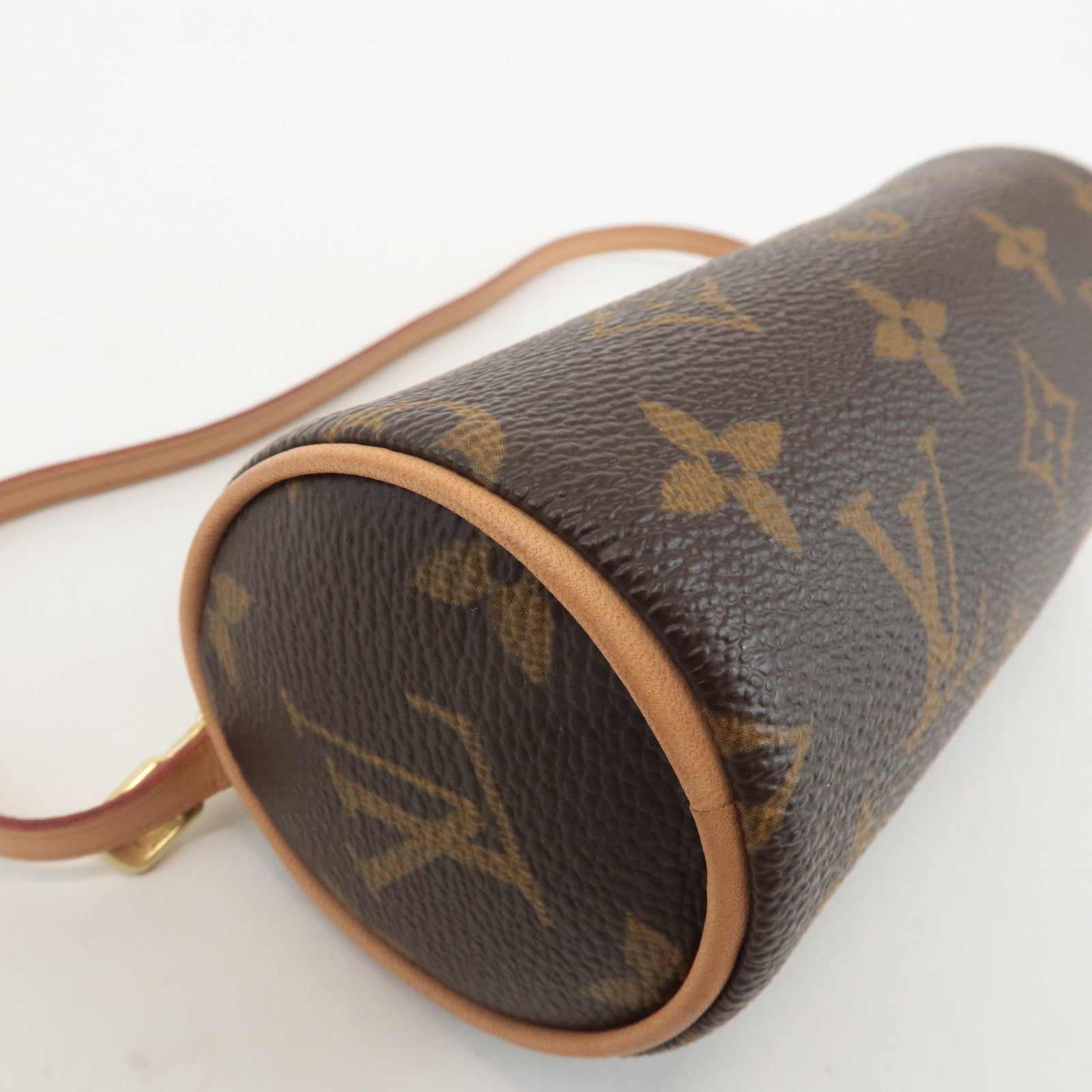 Louis Vuitton Monogram Mini Pouch for Papillon Bag New Style Brown Used