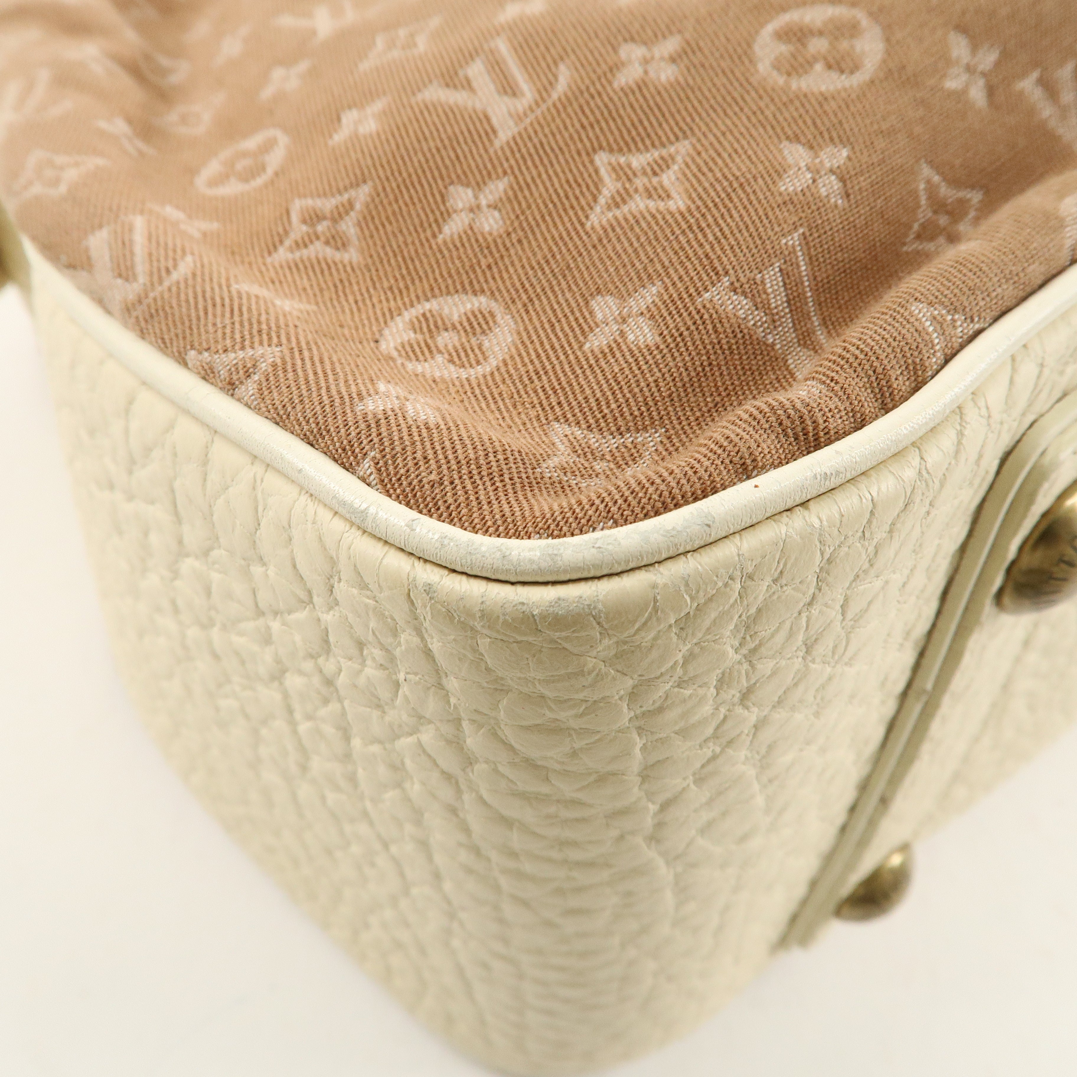 Louis Vuitton Monogram Mini Lin Trapes GM Camel Ivory M40060