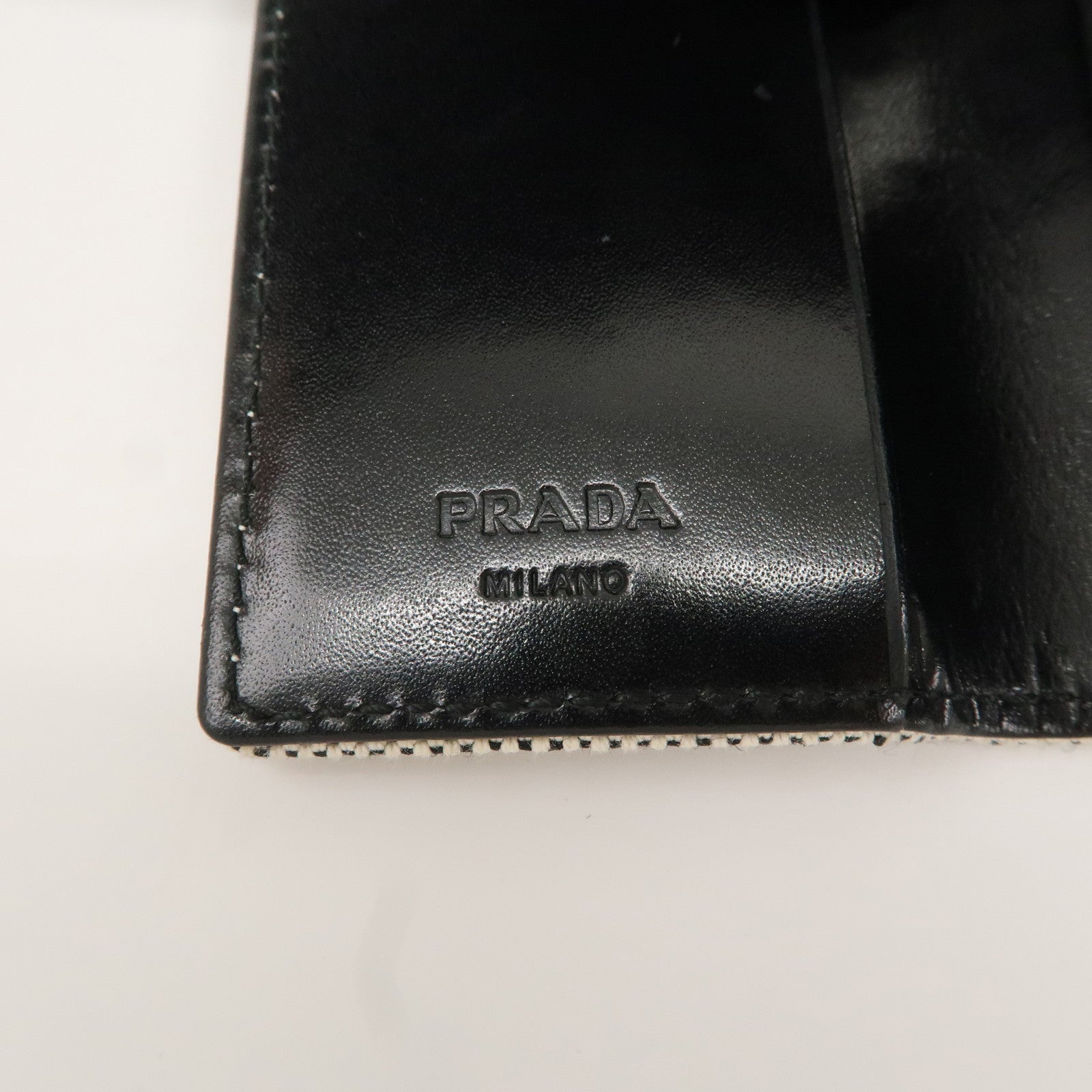 PRADA Set of 2 Saffiano Leather Canvas 6 Ring Key Case 1PG222 M222