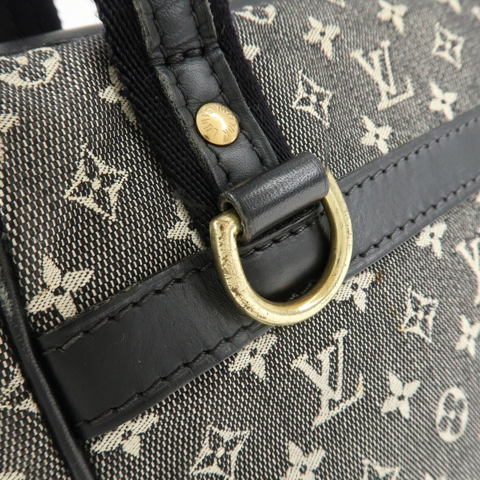 Louis Vuitton Monogram Mini Canvas Josephine PM Black M92312 Used