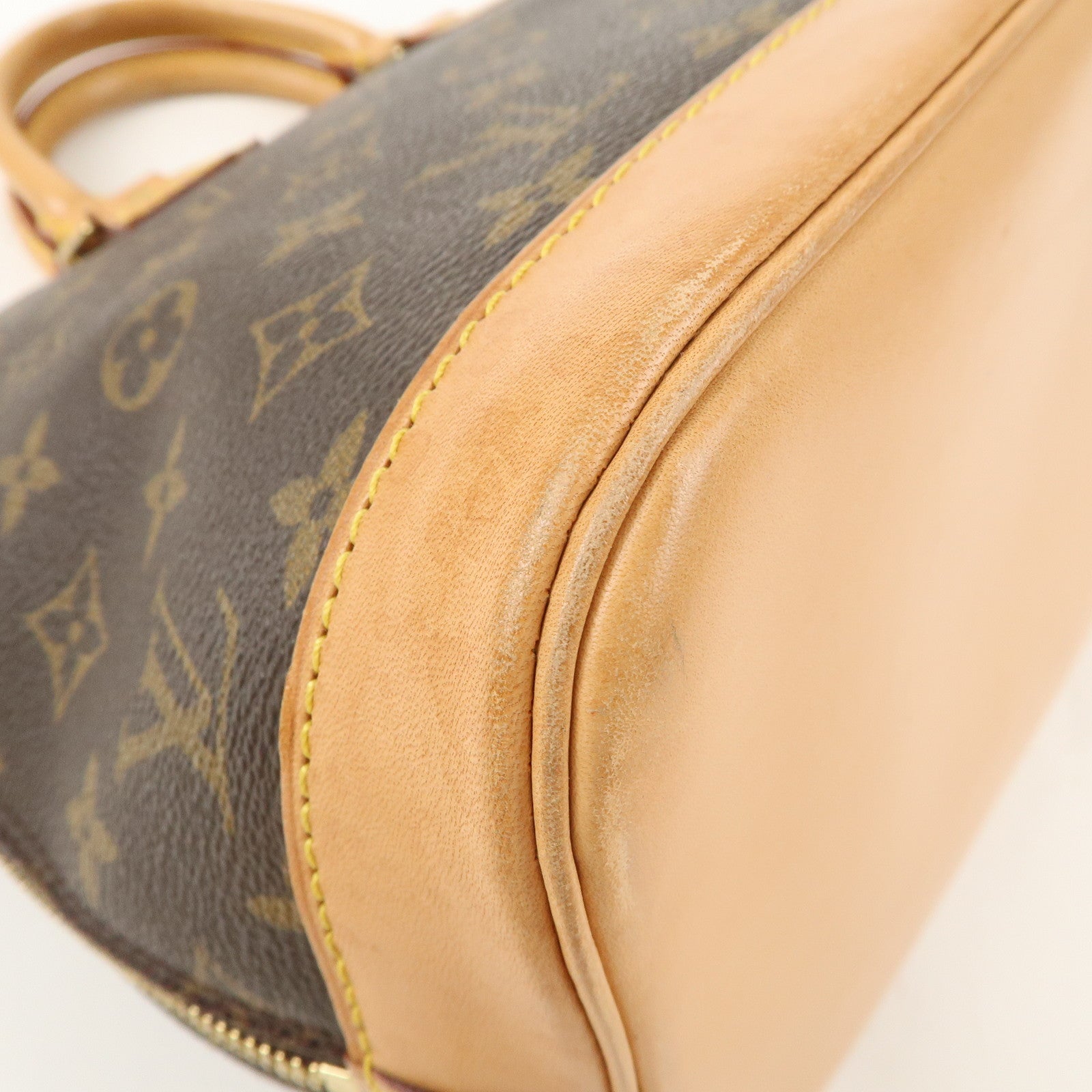 Louis Vuitton Monogram Alma Hand Bag Brown M51130