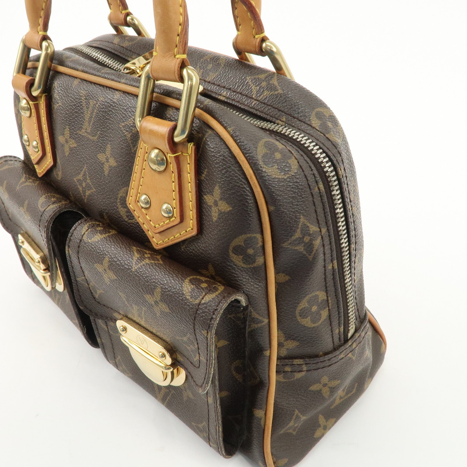 Louis Vuitton Monogram Manhattan PM Hand Bag M40026 Used