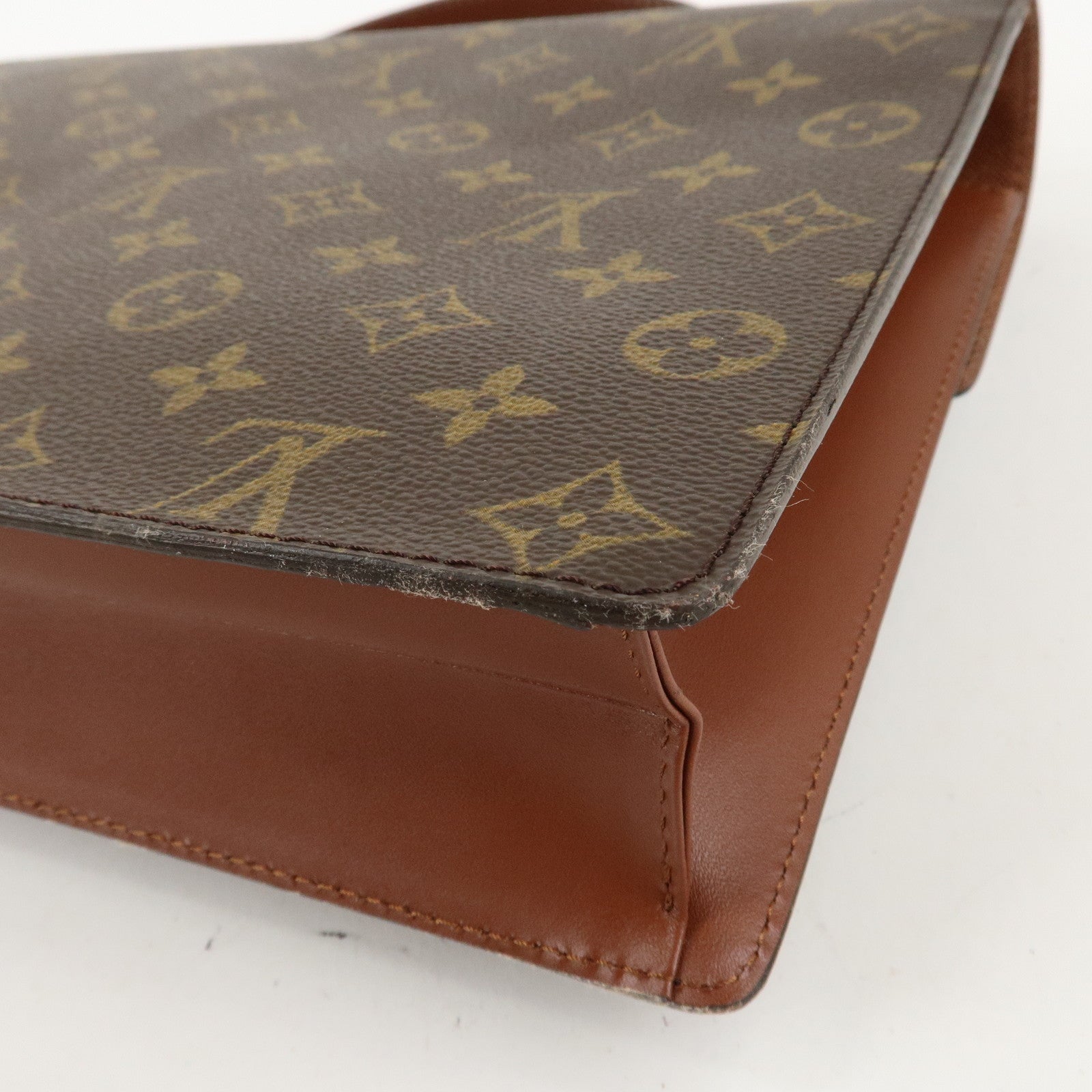 Louis Vuitton Monogram Monceau 28 Hand Bag Brief Case M51185 Used