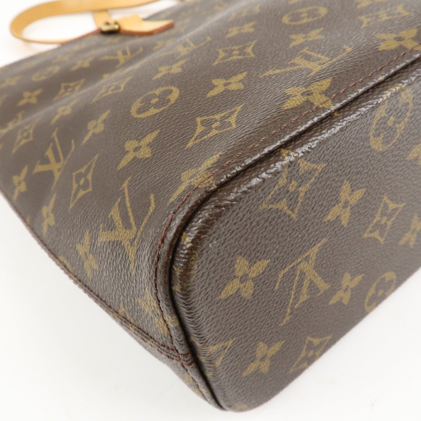 Louis Vuitton Monogram Luco Tote Bag Hand Bag Brown M51155 Used