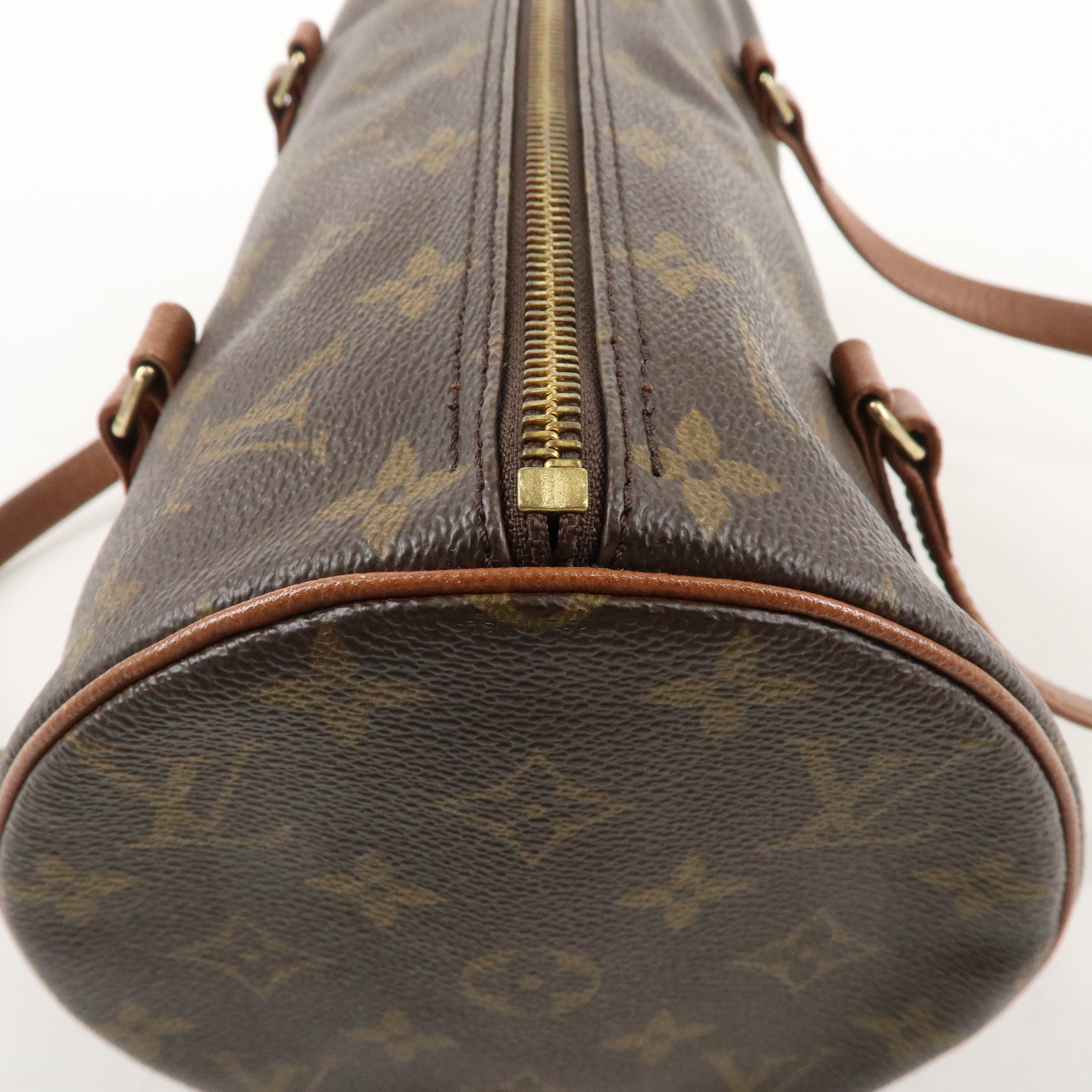 Louis Vuitton Monogram Papillon 30 Hand Bag Brown M51365