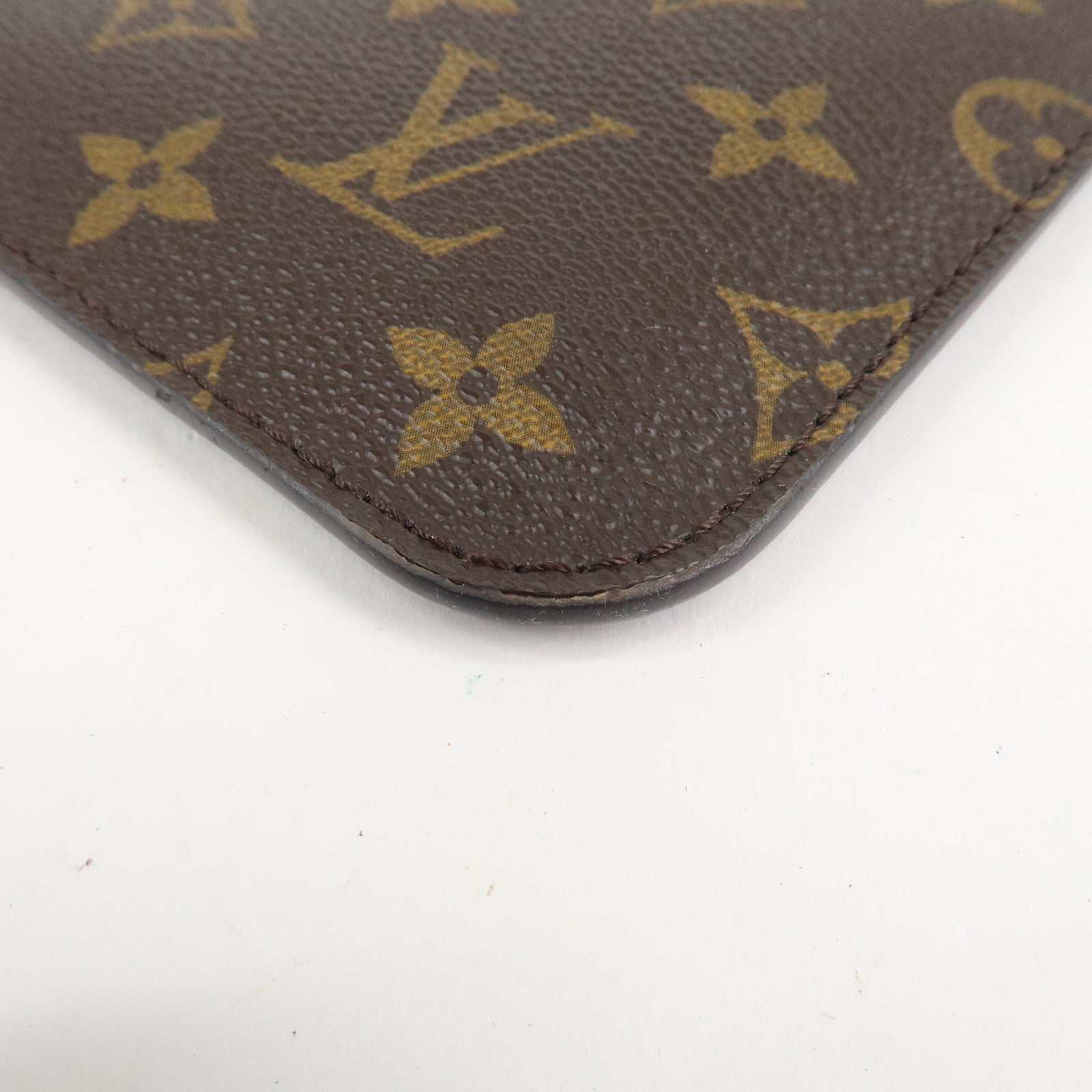 Louis Vuitton Monogram Pouch for Neverfull MM Tote Bag Fuchsia Used