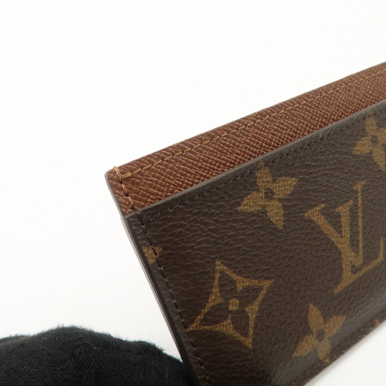 Louis Vuitton Monogram Porte Cartes Simple Card Case M61733 Used