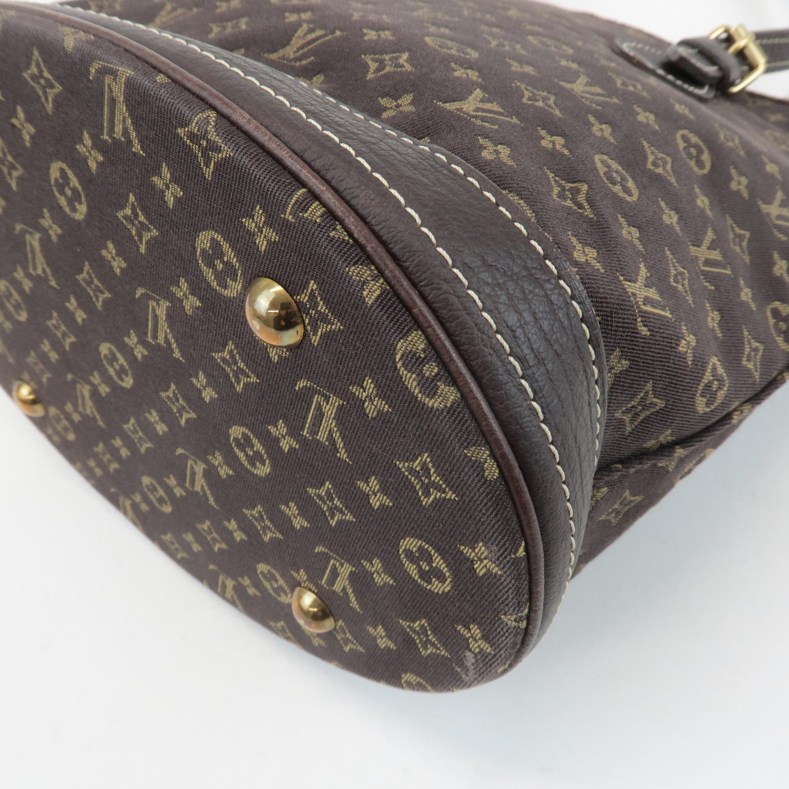 Louis Vuitton Monogram Mini Lin Bucket PM Shoulder Bag M95226 Used