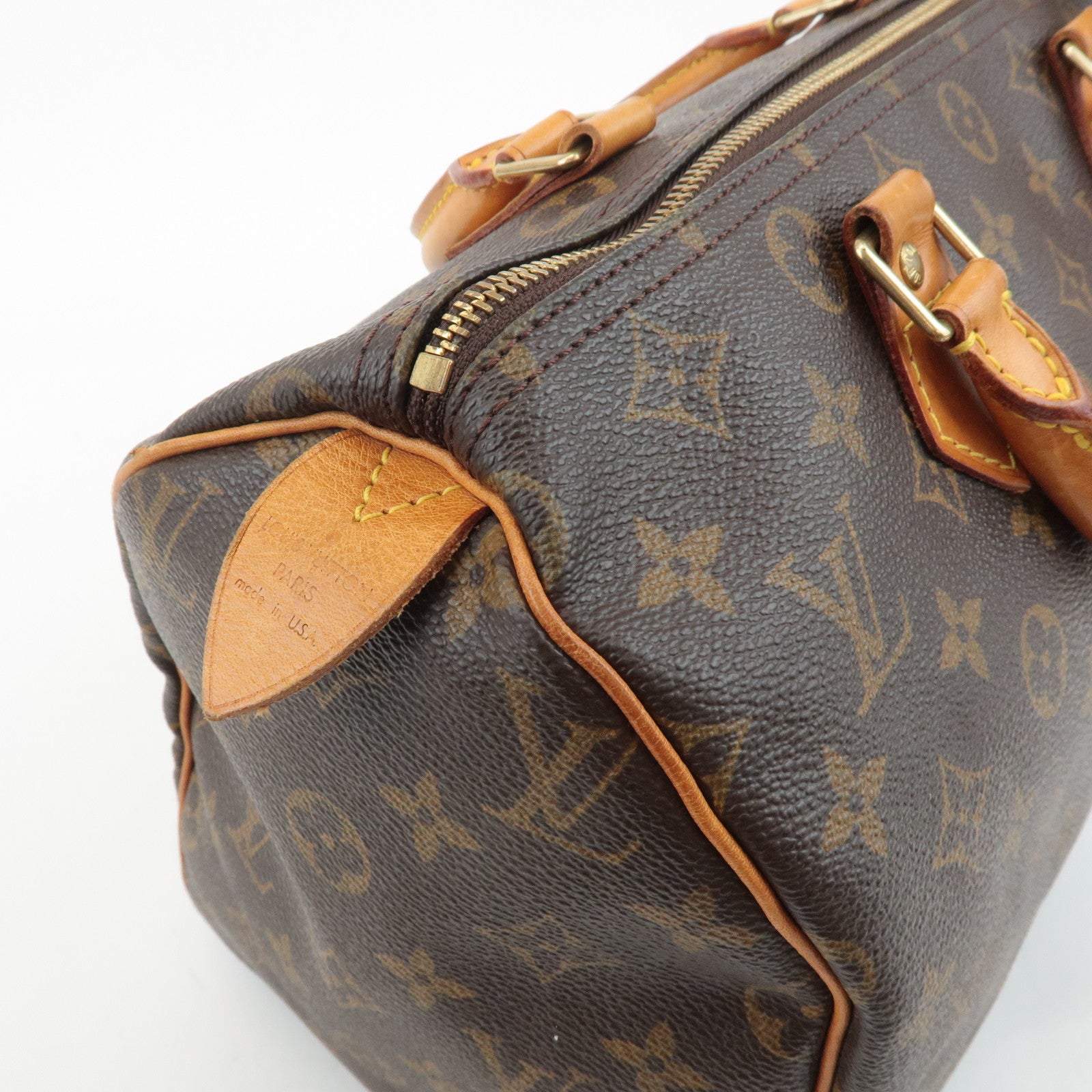 Louis Vuitton Monogram Speedy 30 Hand Bag Boston Bag M41526 Used