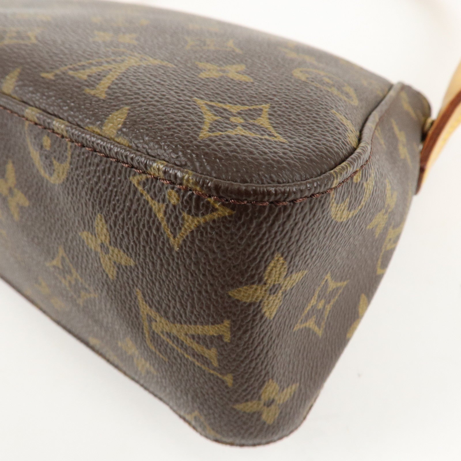 Louis Vuitton Monogram Mini Looping Shoulder Bag Hand Bag M51147 Used