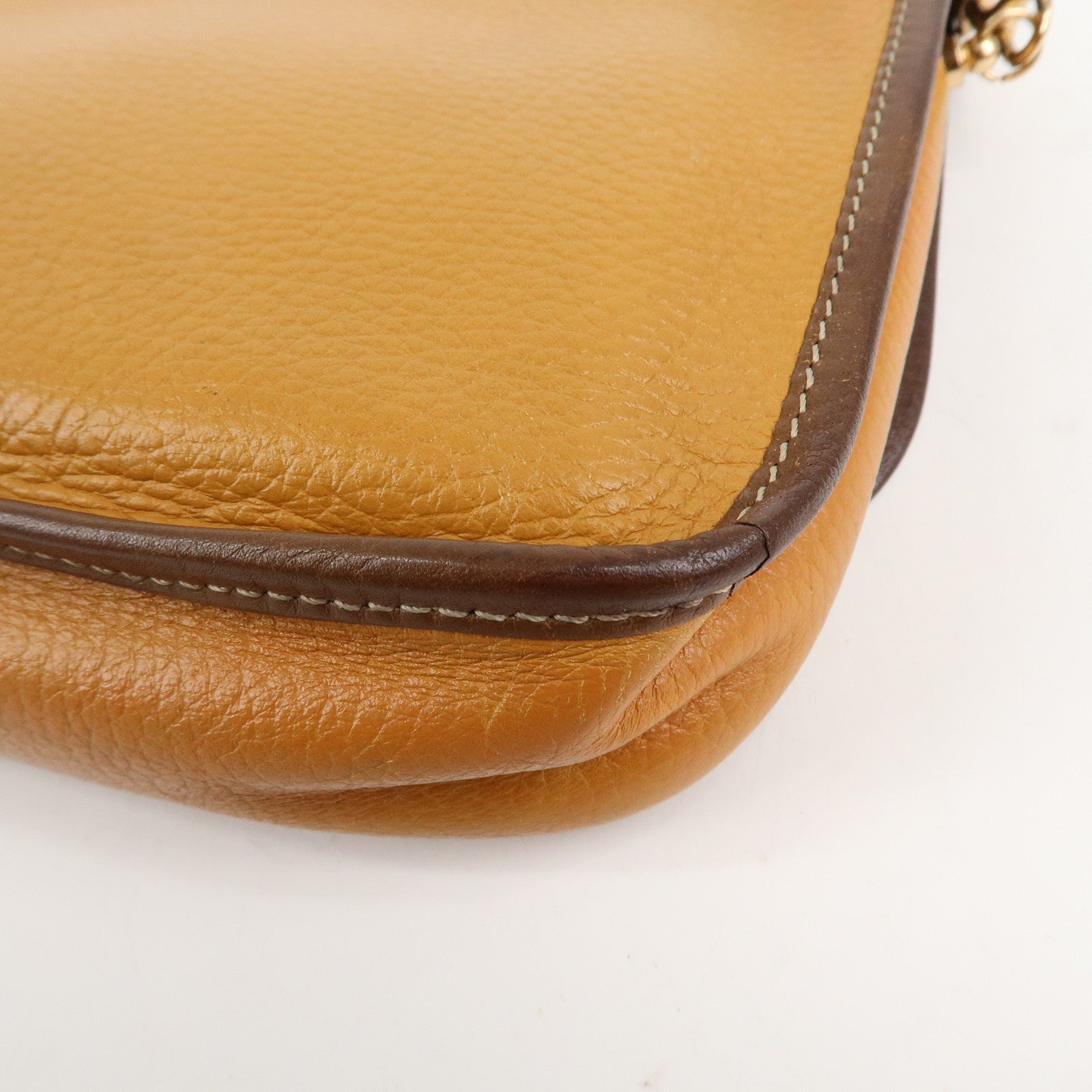 LOEWE Anagram Leather Shoulder Bag Brown