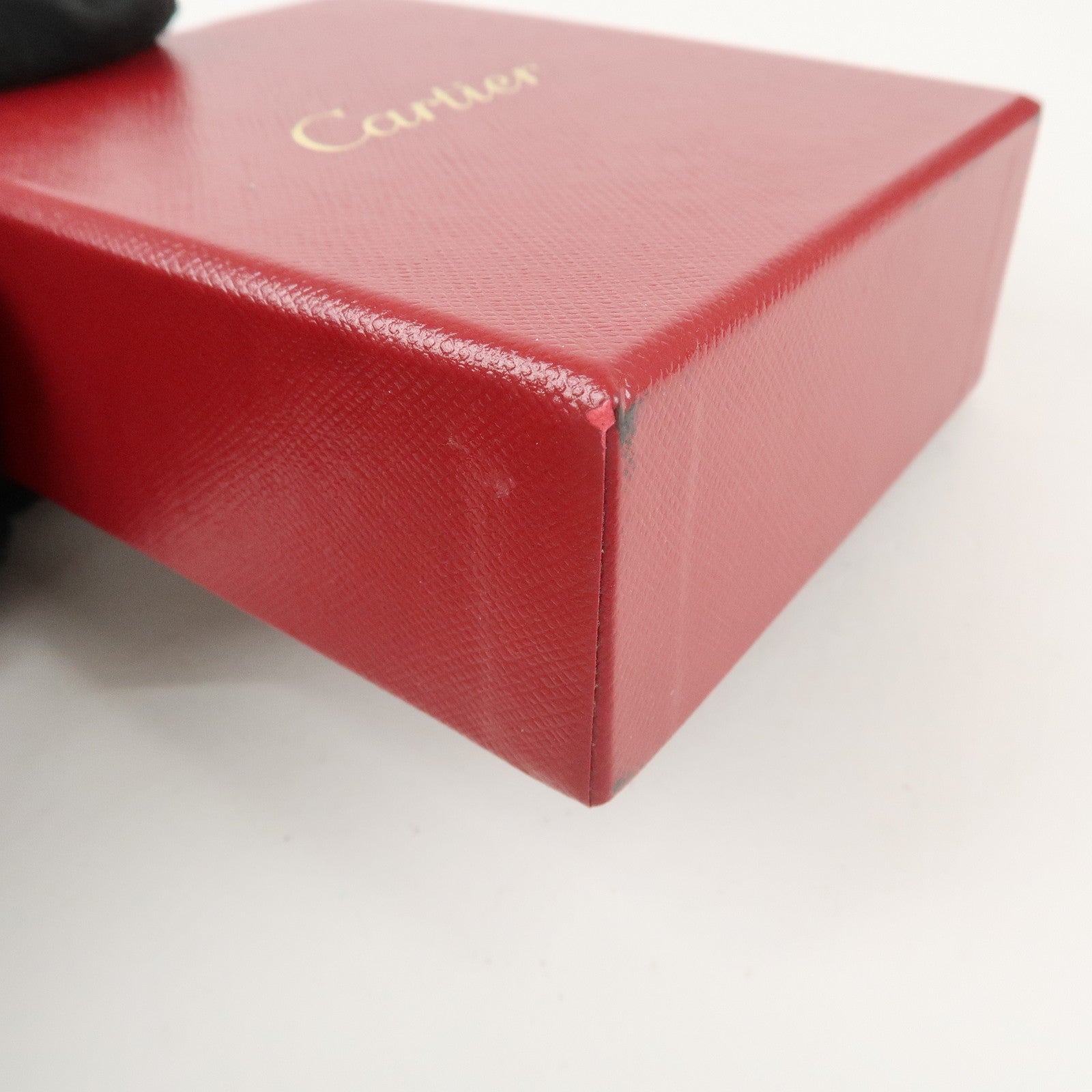 Cartier Set of 3 Pair Ring Box Display Box Jewelry Box Red