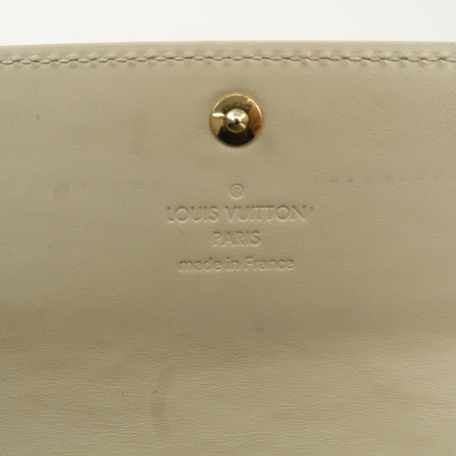 Louis Vuitton Vernis Set of 2 Wallet Beige M91466 M91210 Used