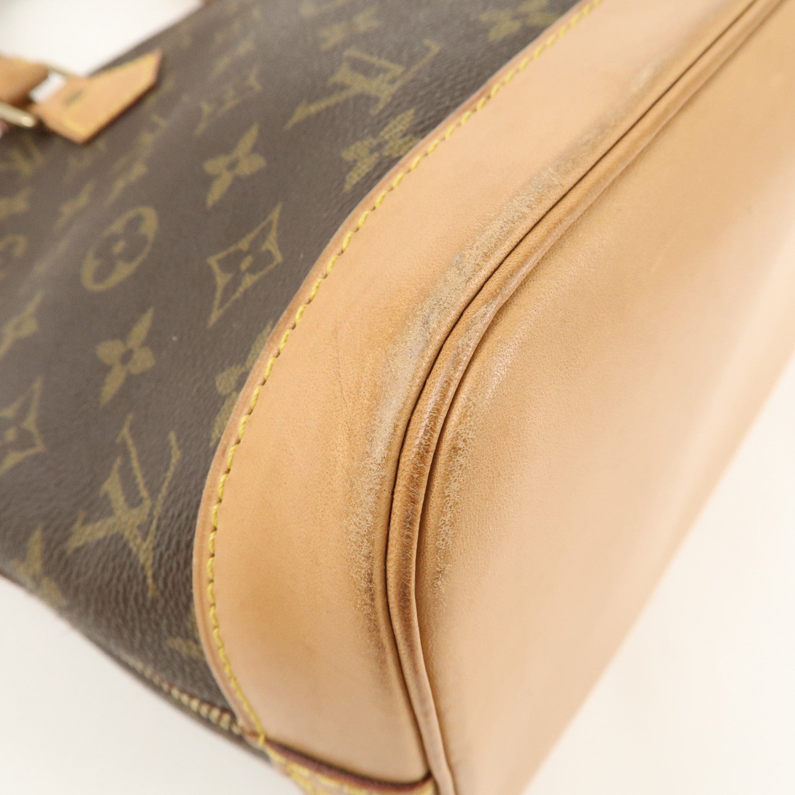 Louis Vuitton Monogram Alma Hand Bag Brown M51130