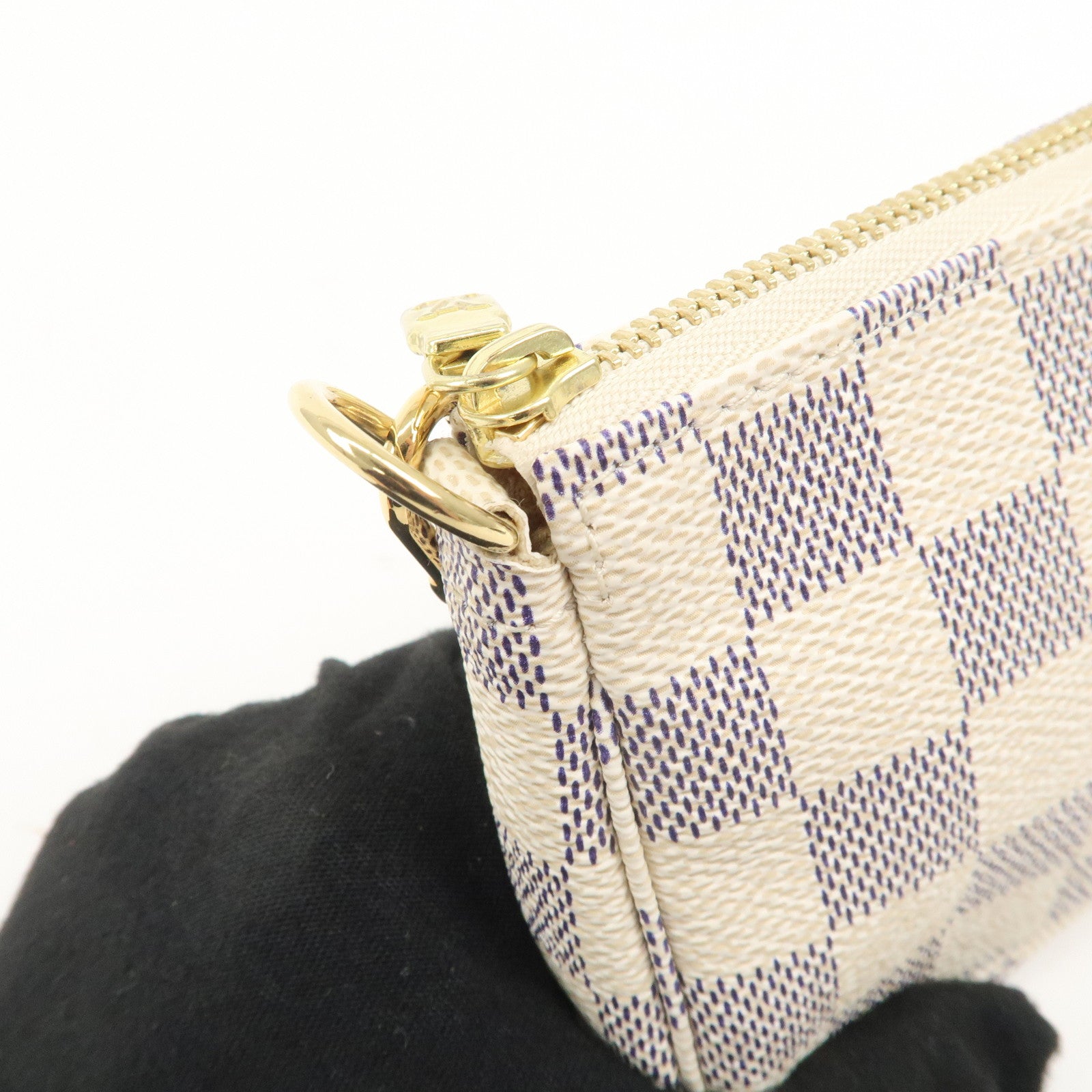 Louis Vuitton Damier Azur Mini Pochette Accessoires Pouch N58010 Used