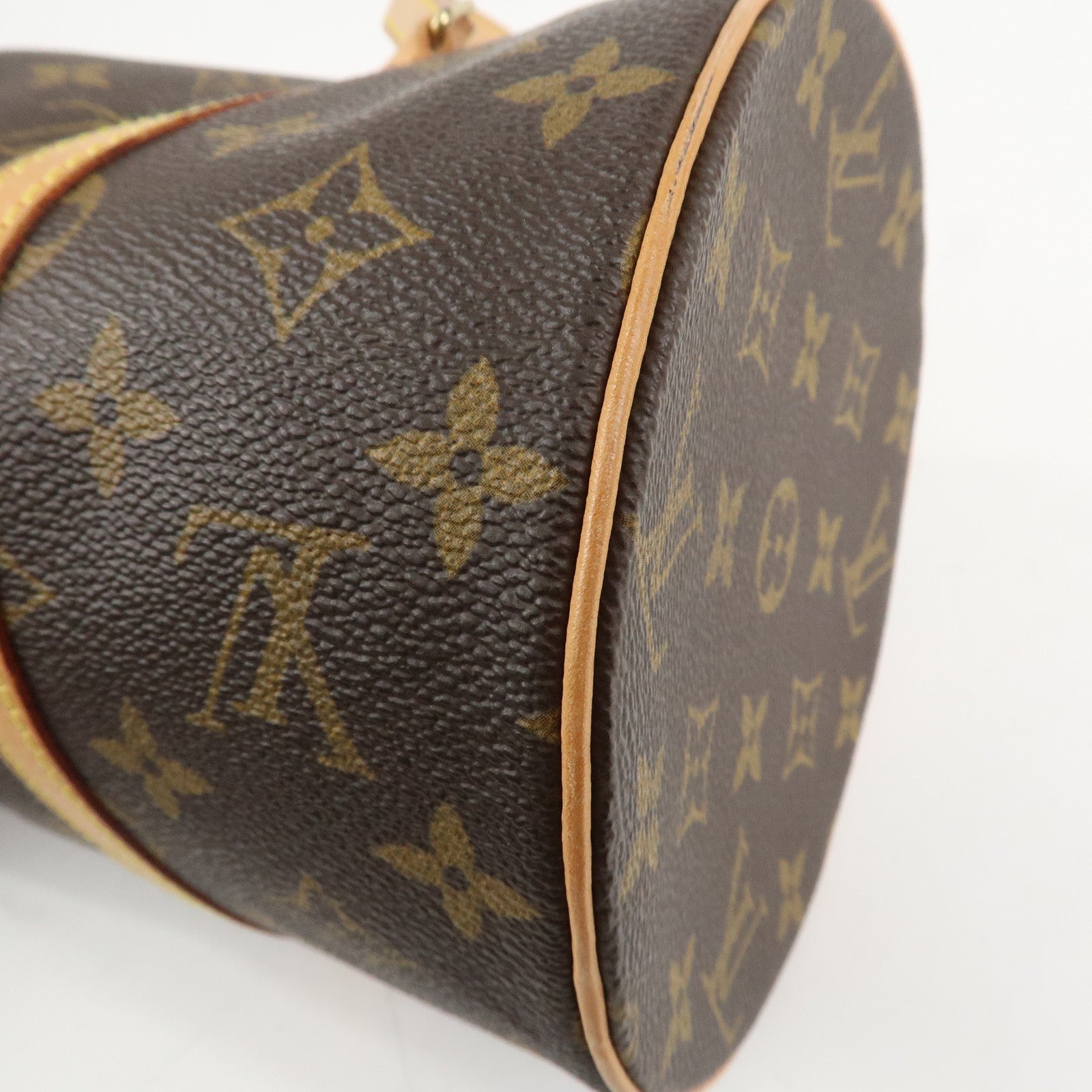 Louis Vuitton Monogram Papillon 30 Hand Bag Brown M51385 Used