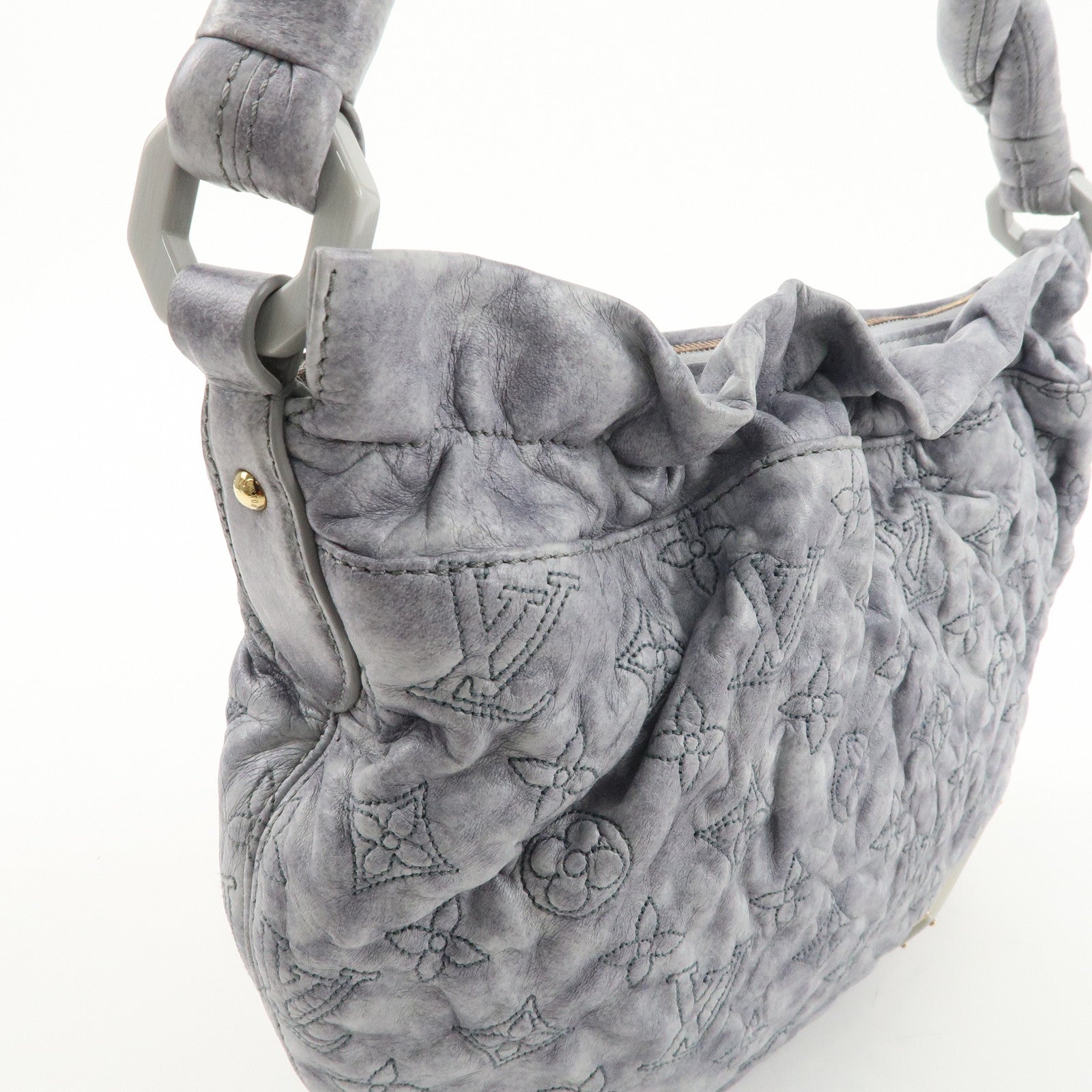 Louis Vuitton Monogram Olympe Nimbus PM Shoulder Bag M95475 Gray Used