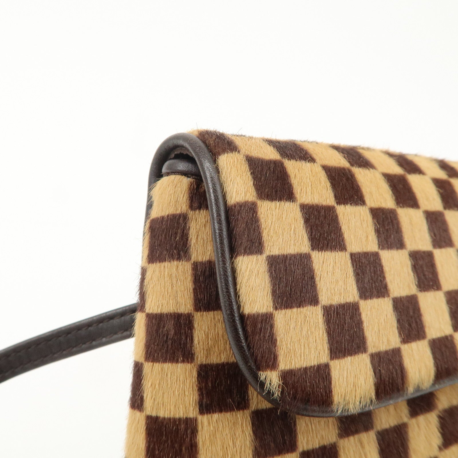 Louis Vuitton Damier Sauvage Gazelle Beige Shoulder Bag M92130 Used