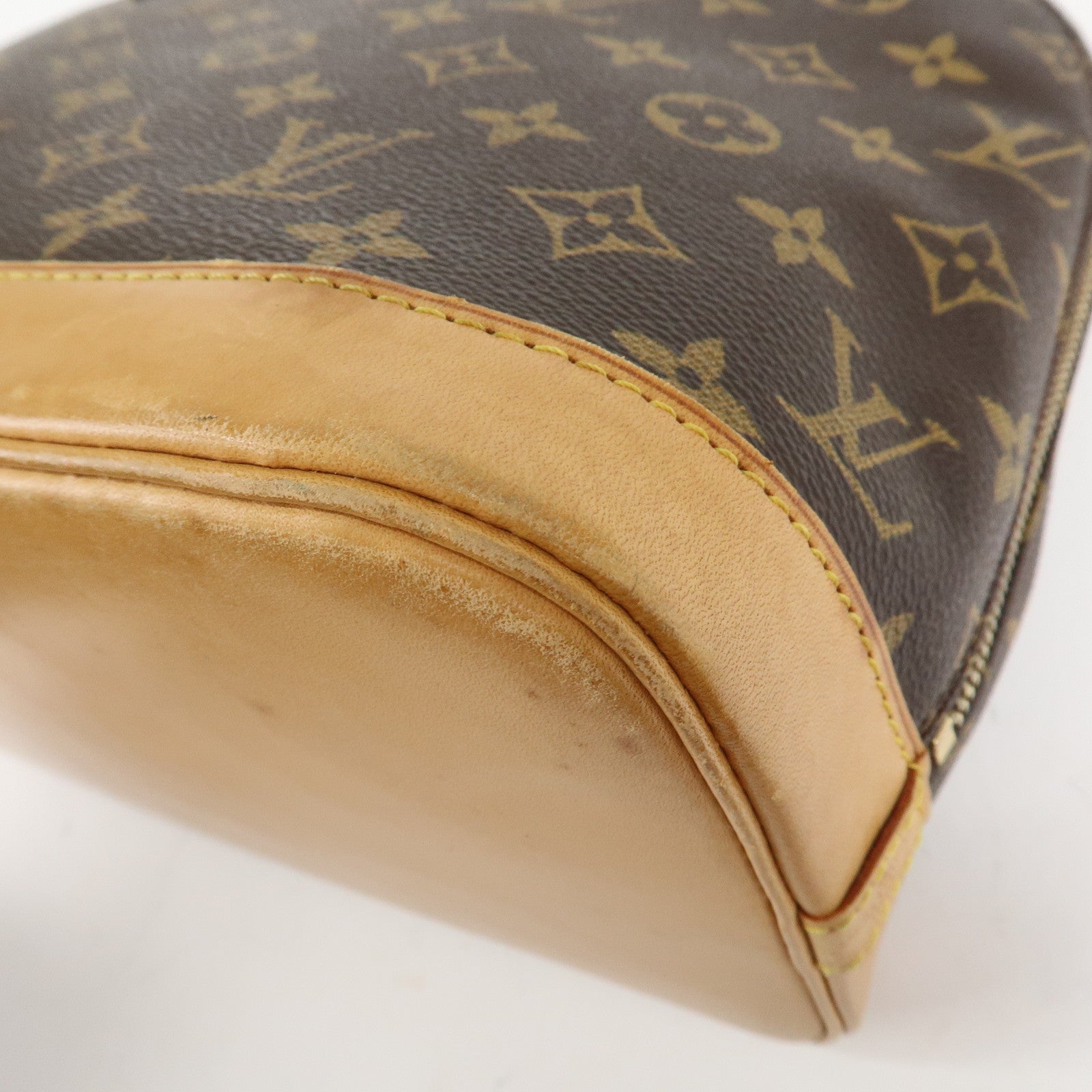 Louis Vuitton Monogram Alma Hand Bag Brown Gold Hardware M51130 Used