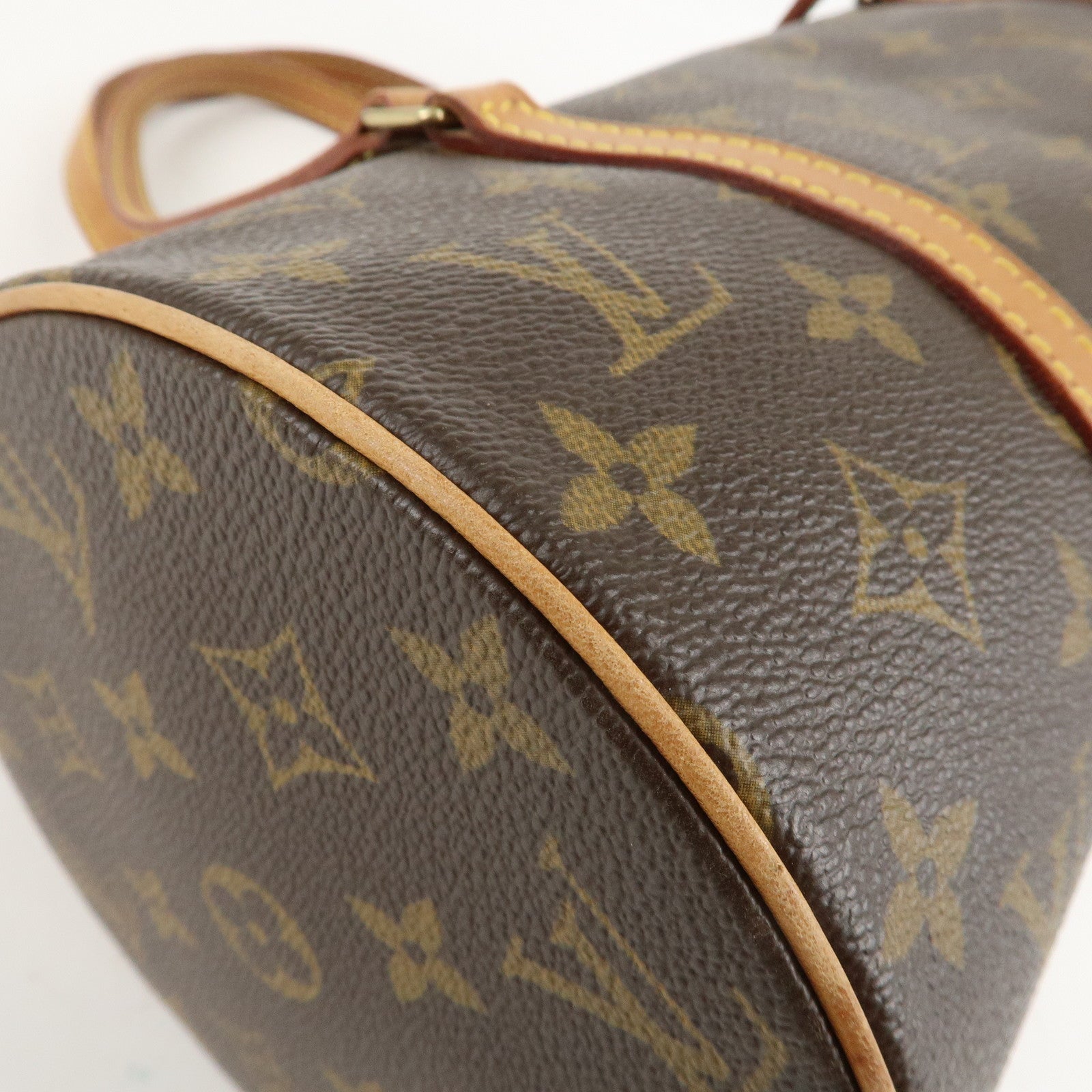 Louis Vuitton Monogram Papillon 30 Hand Bag New Style Brown M51385 Used