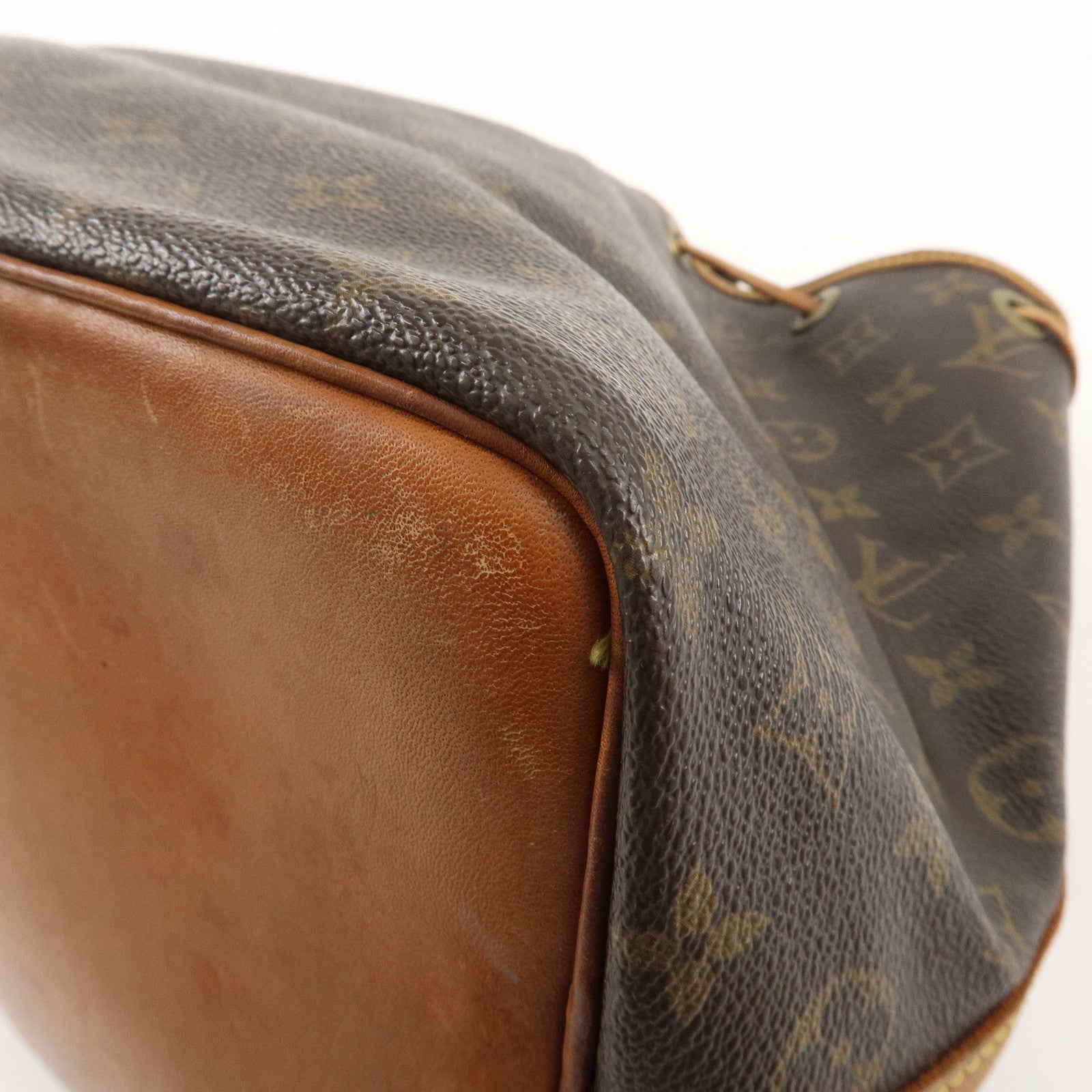 Louis Vuitton Monogram Petit Noe Shoulder Bag Brown M42226