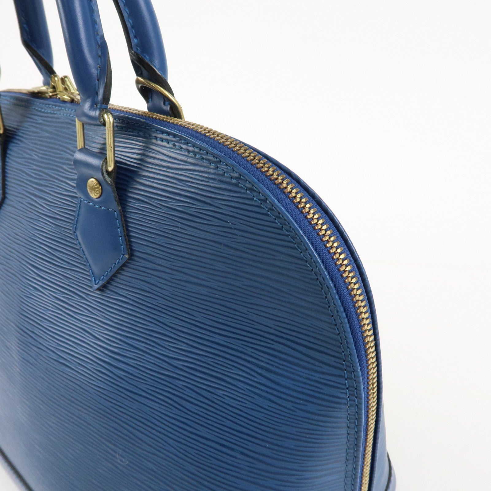 Louis Vuitton Epi Alma Hand Bag Toledo Blue M52145