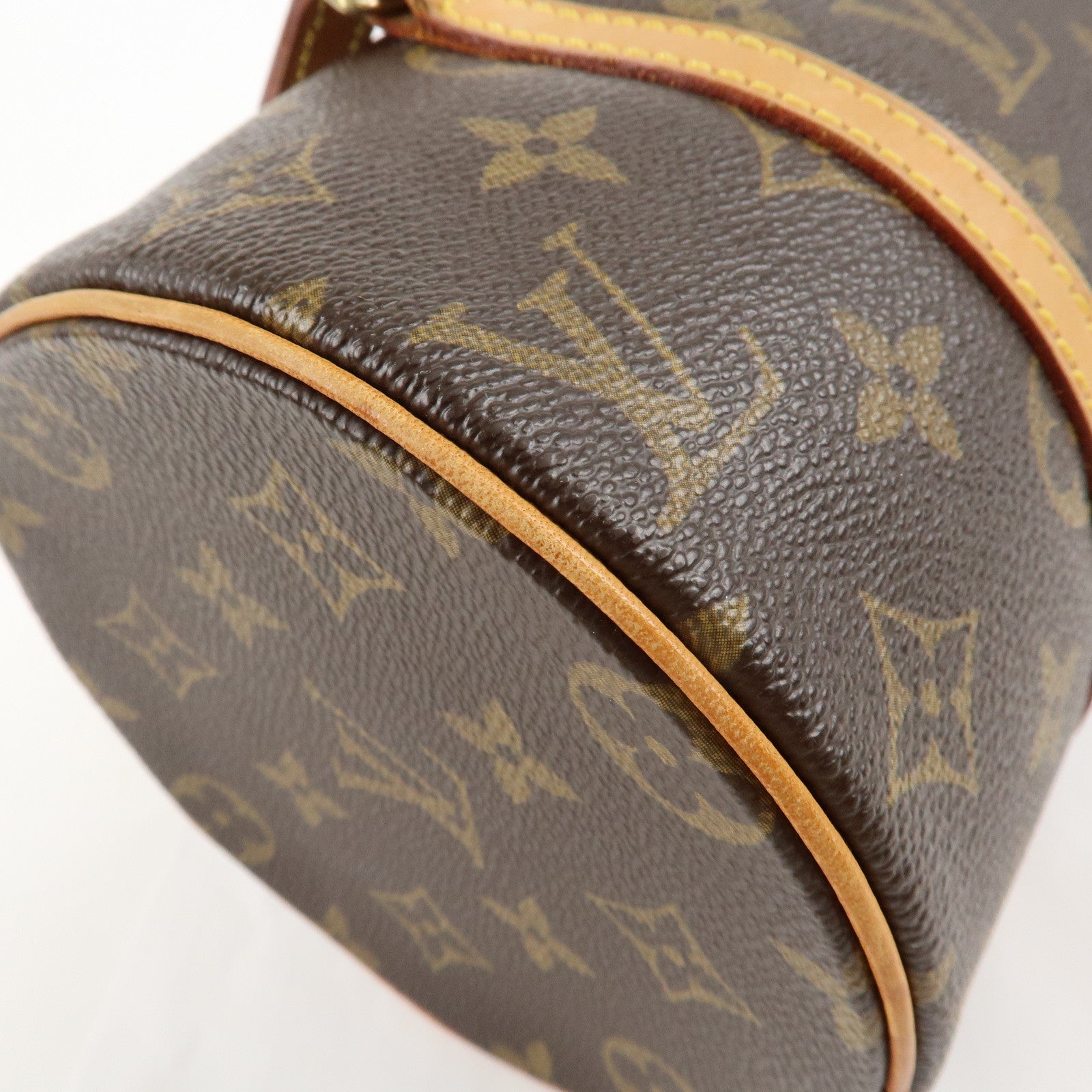 Louis Vuitton Monogram Papillon 26 Hand Bag New Style Brown M51386 Used