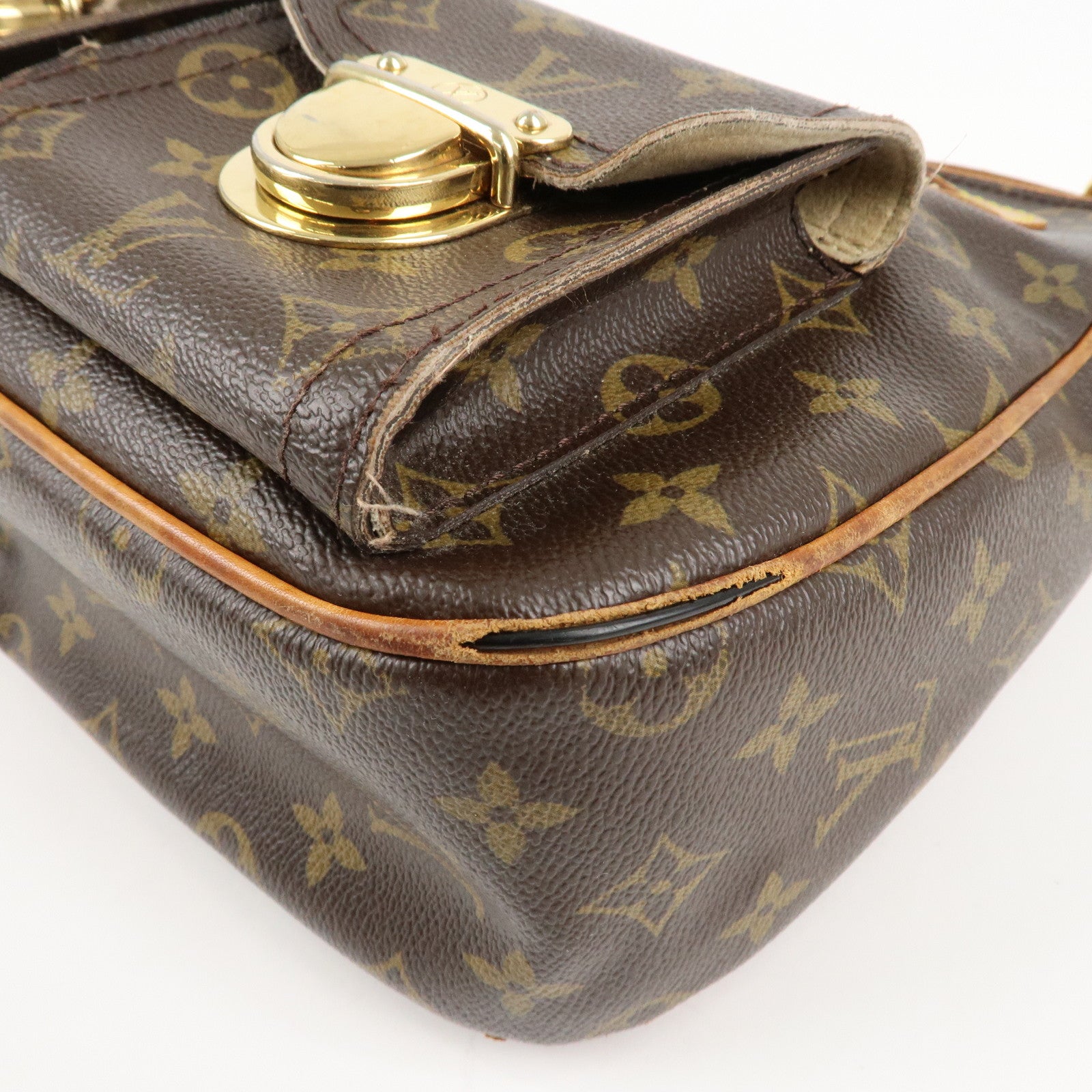 Louis Vuitton Monogram Hudson GM Shoulder Bag M40045