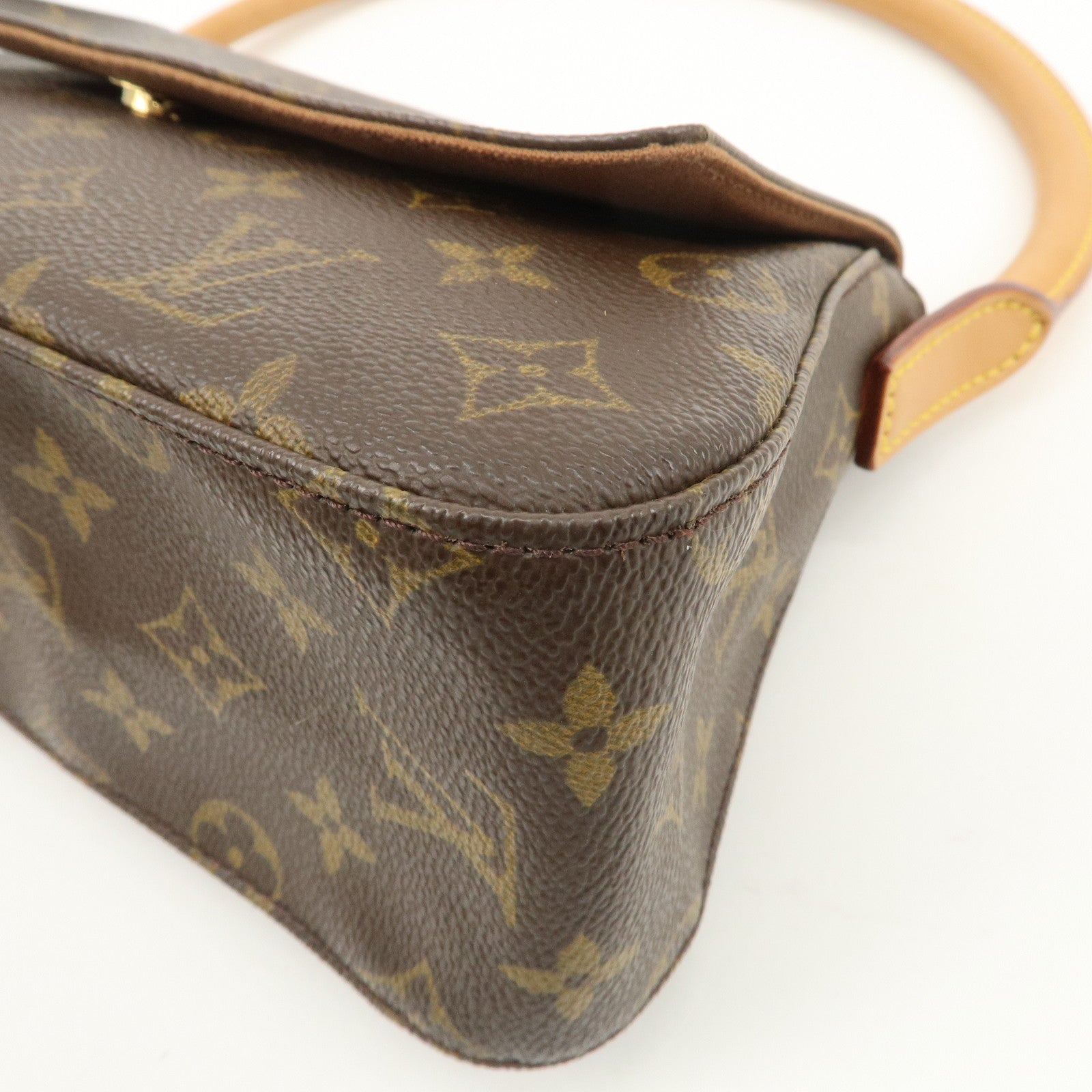 Louis Vuitton Monogram Mini Looping Shoulder Bag Hand Bag M51147 Used