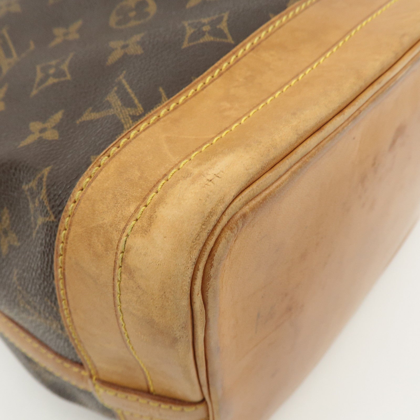 Louis Vuitton Monogram Noe Shoulder Bag Hand Bag Brown M42224 Used