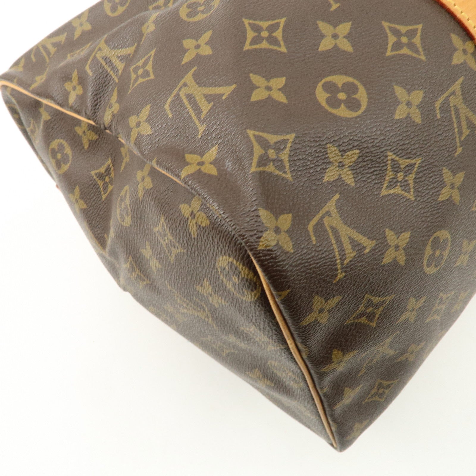 Louis Vuitton Monogram Sac Souple 45 Boston Bag Brown M41624 Used