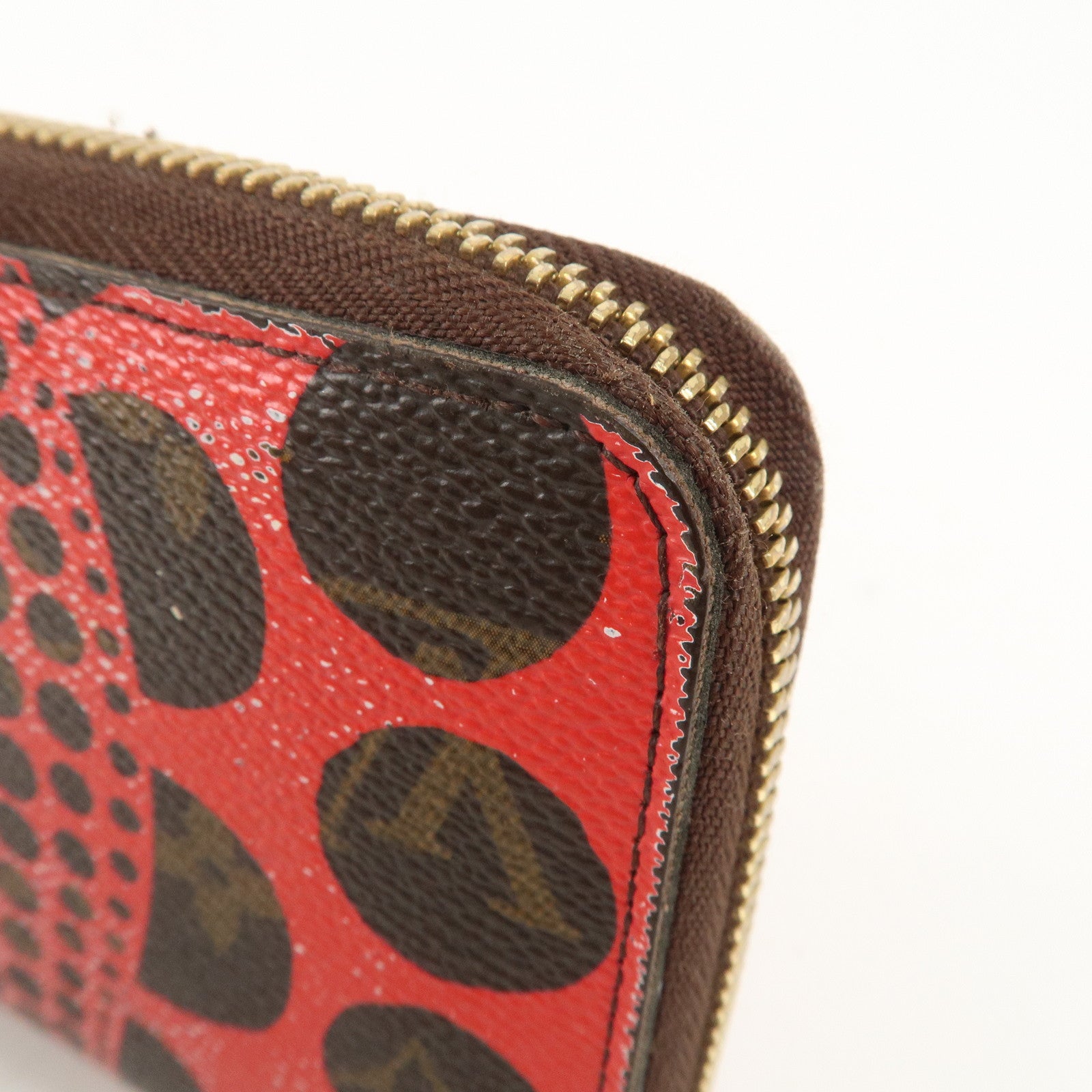 Louis Vuitton Monogram Yayoi Kusama Pumpkin Dots Zippy Wallet