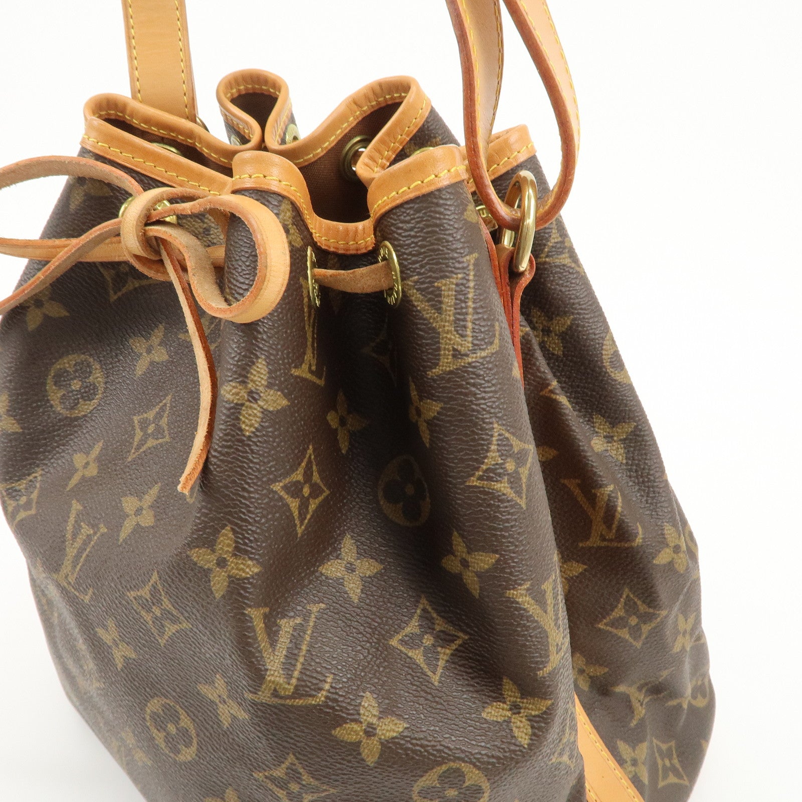 Louis Vuitton Monogram Petit Noe Shoulder Bag Brown M42226 Used