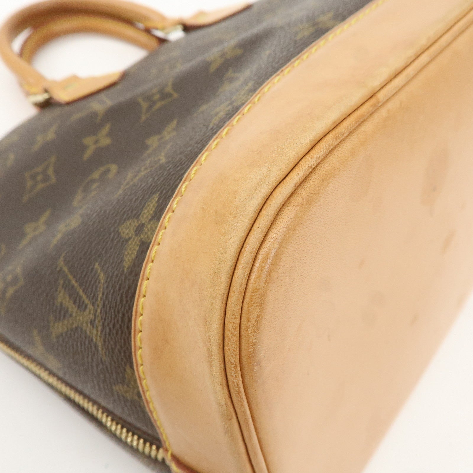 Louis Vuitton Monogram Alma Hand Bag Brown M51130