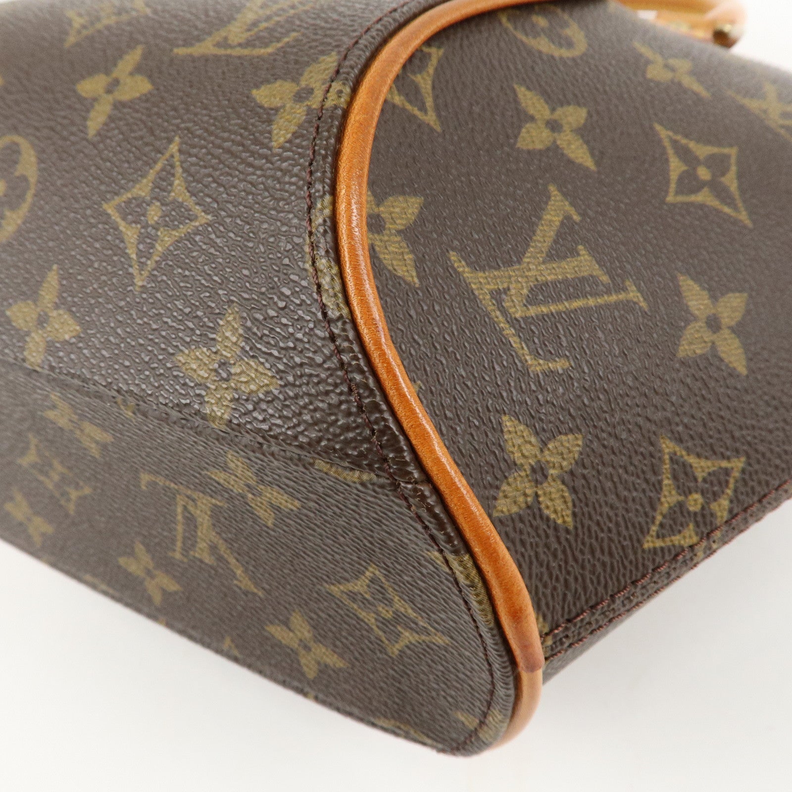 Louis Vuitton Monogram Ellipse MM Hand Bag Brown M51127 Used