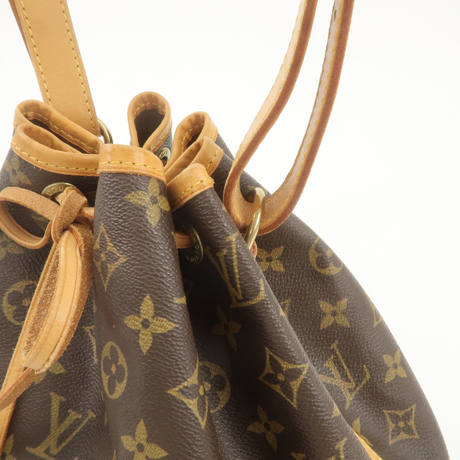 Louis Vuitton Monogram Petit Noe Shoulder Bag Brown M42226