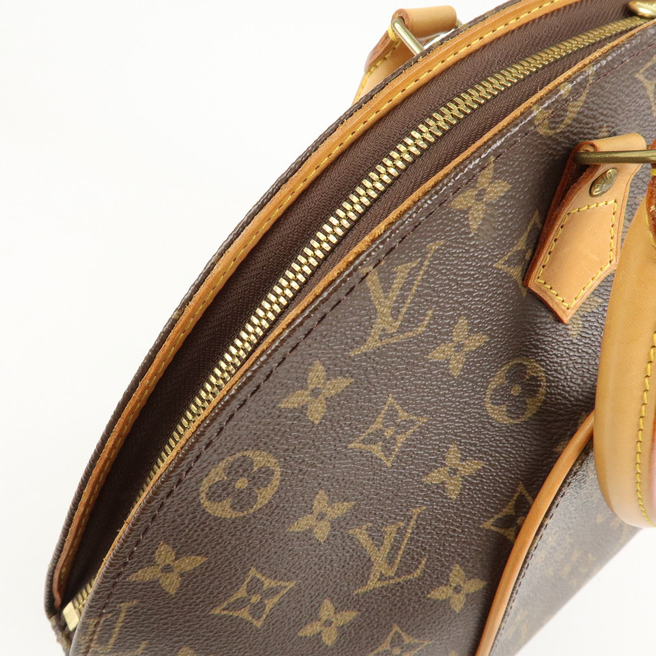 Louis Vuitton Monogram Ellipse MM Hand Bag Brown M51126 Used