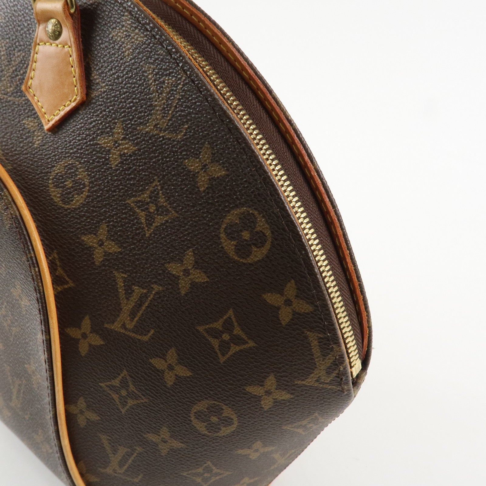 Louis Vuitton Monogram Ellipse MM Hand Bag Brown M51126 Used