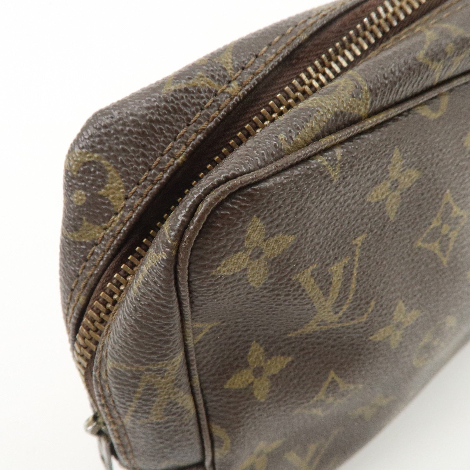 Louis Vuitton Monogram Trousse Toilette 23 Pouch Brown M47524 Used