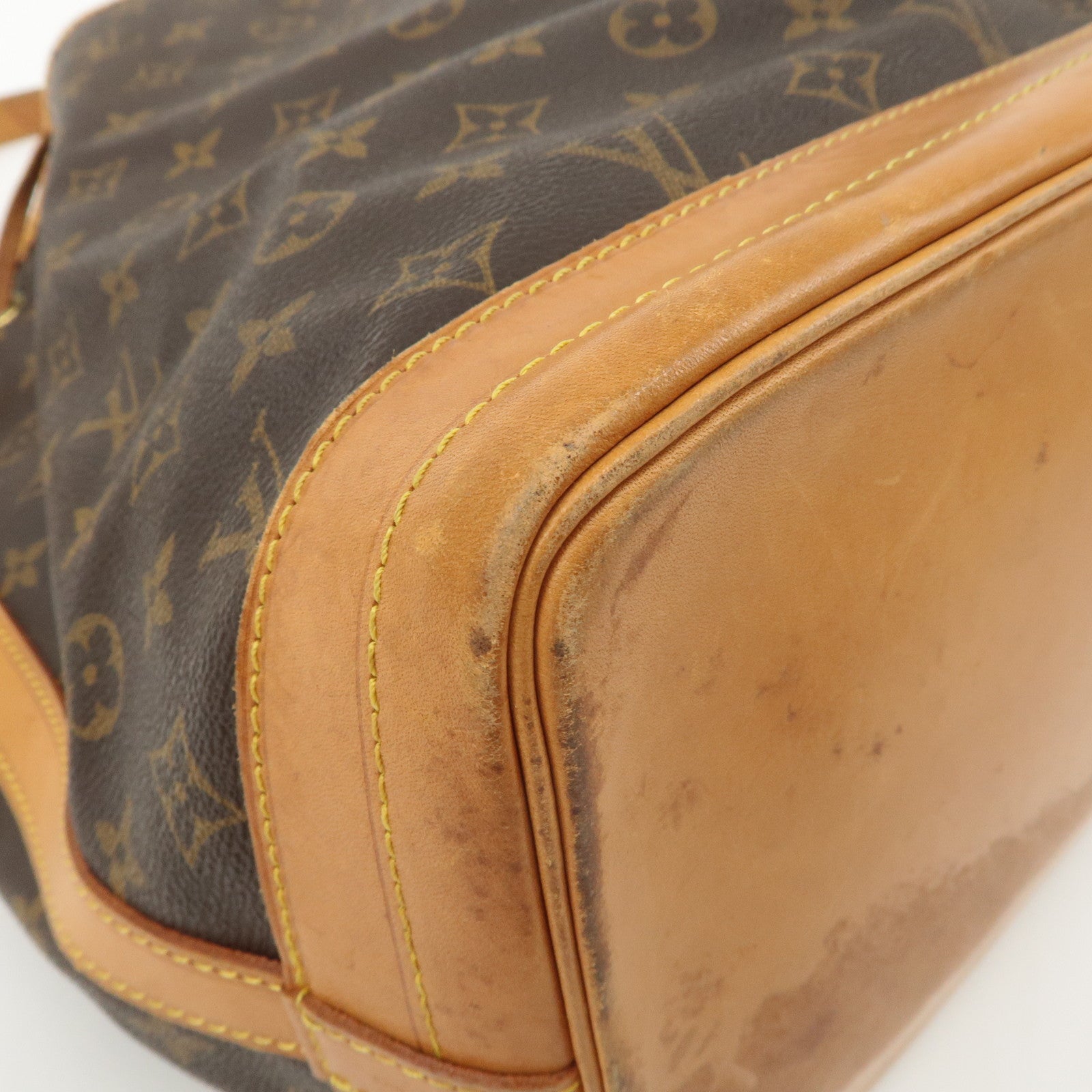 Louis Vuitton Monogram Noe Shoulder Bag Hand Bag Brown M42224 Used